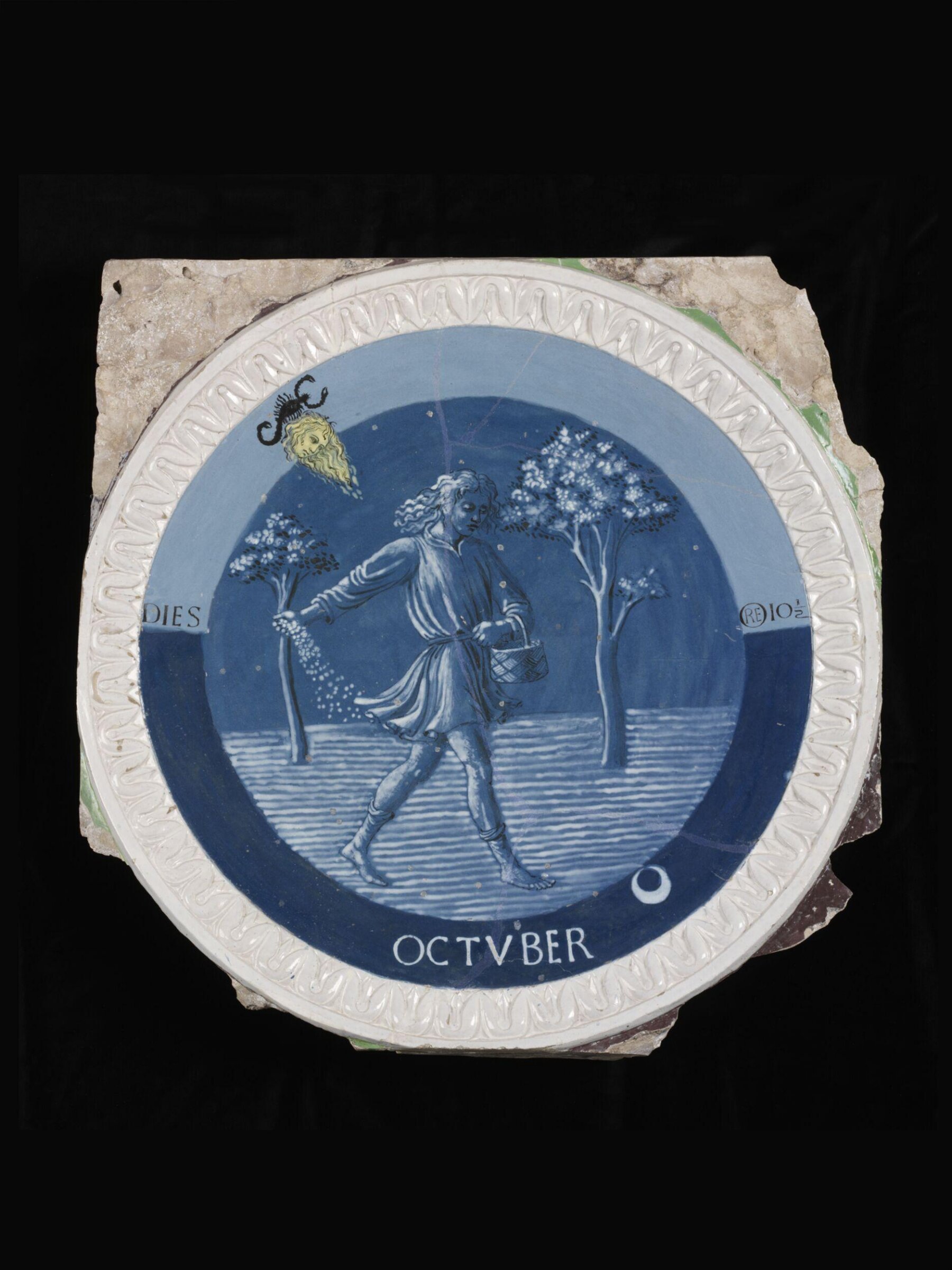 October, Luca della Robbia, ca. 1450-1456