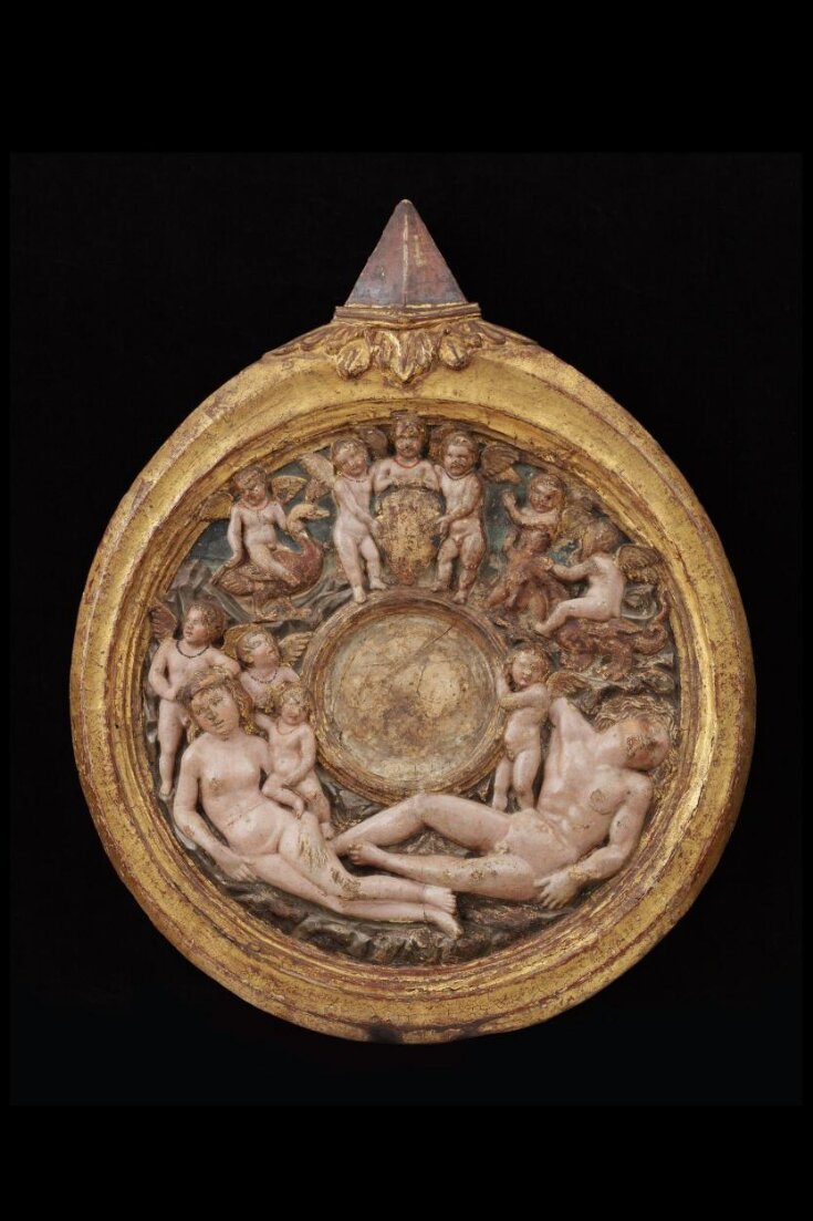 Mirror frame in the form of the Medici ring top image