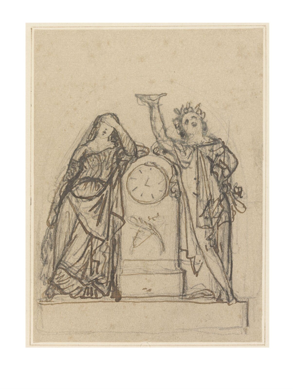 Drawing, James Pradier, 1790-1852