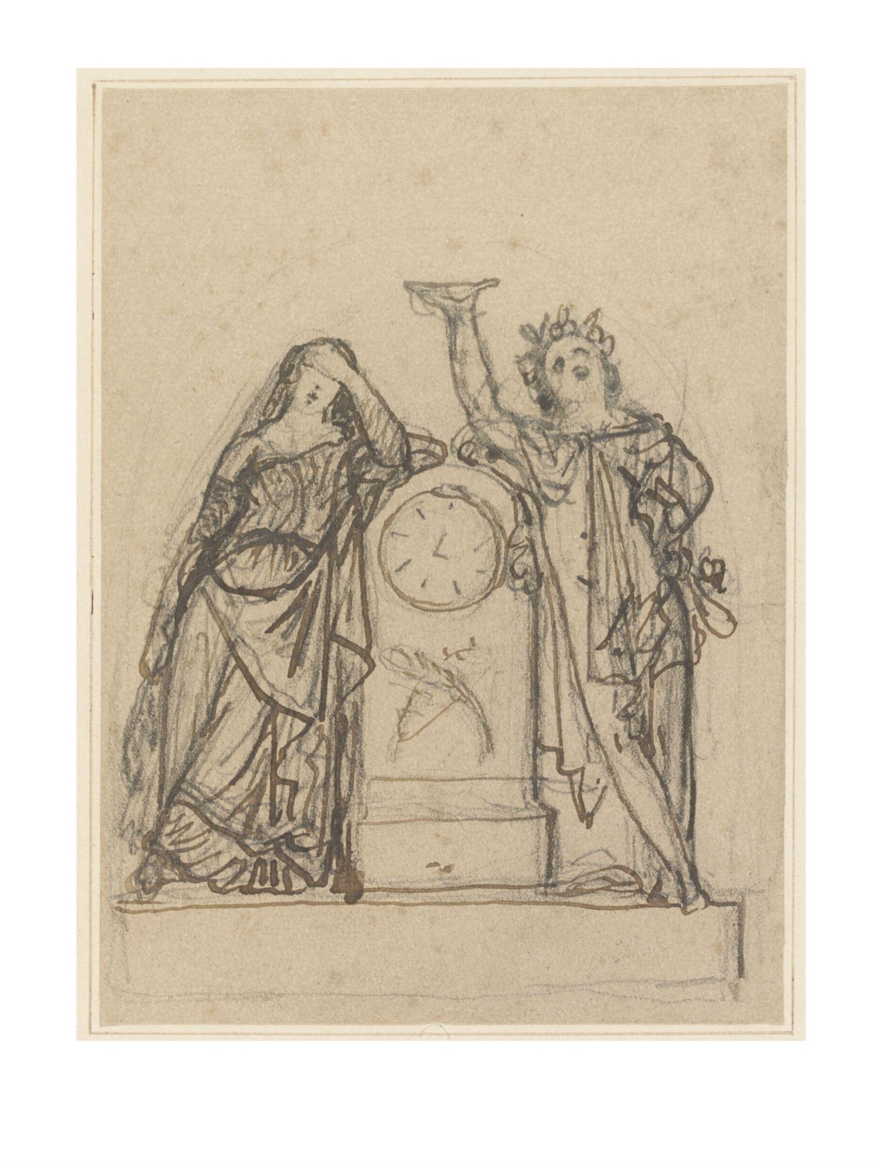 Drawing, James Pradier, 1790-1852
