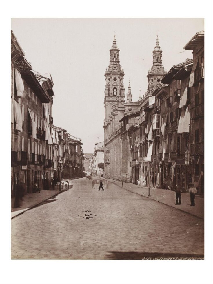 Calle Mayer & Cathedral: Logrono image