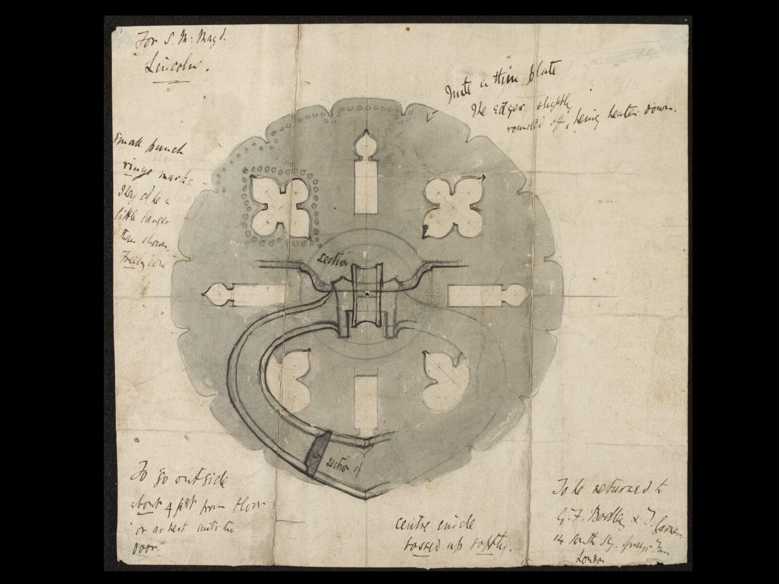 Drawing, George Frederick Bodley, ca.1882