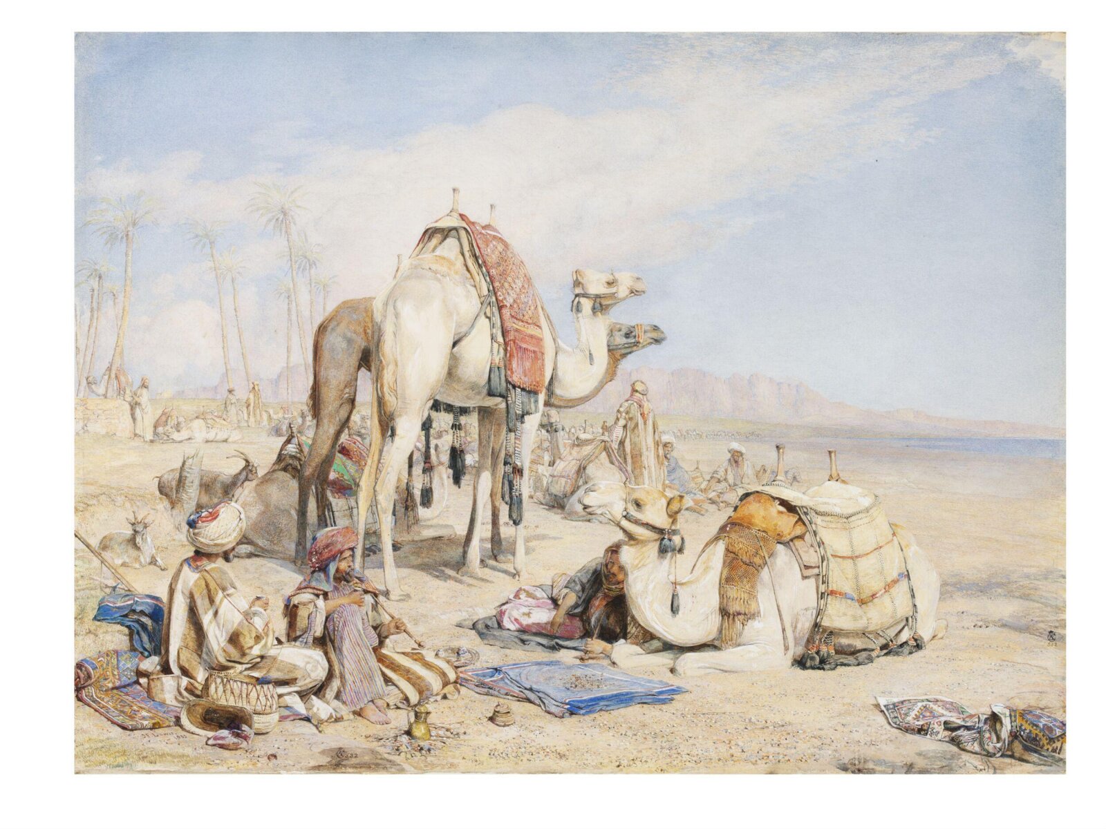 A Halt in the Desert, John Frederick Lewis, 1855