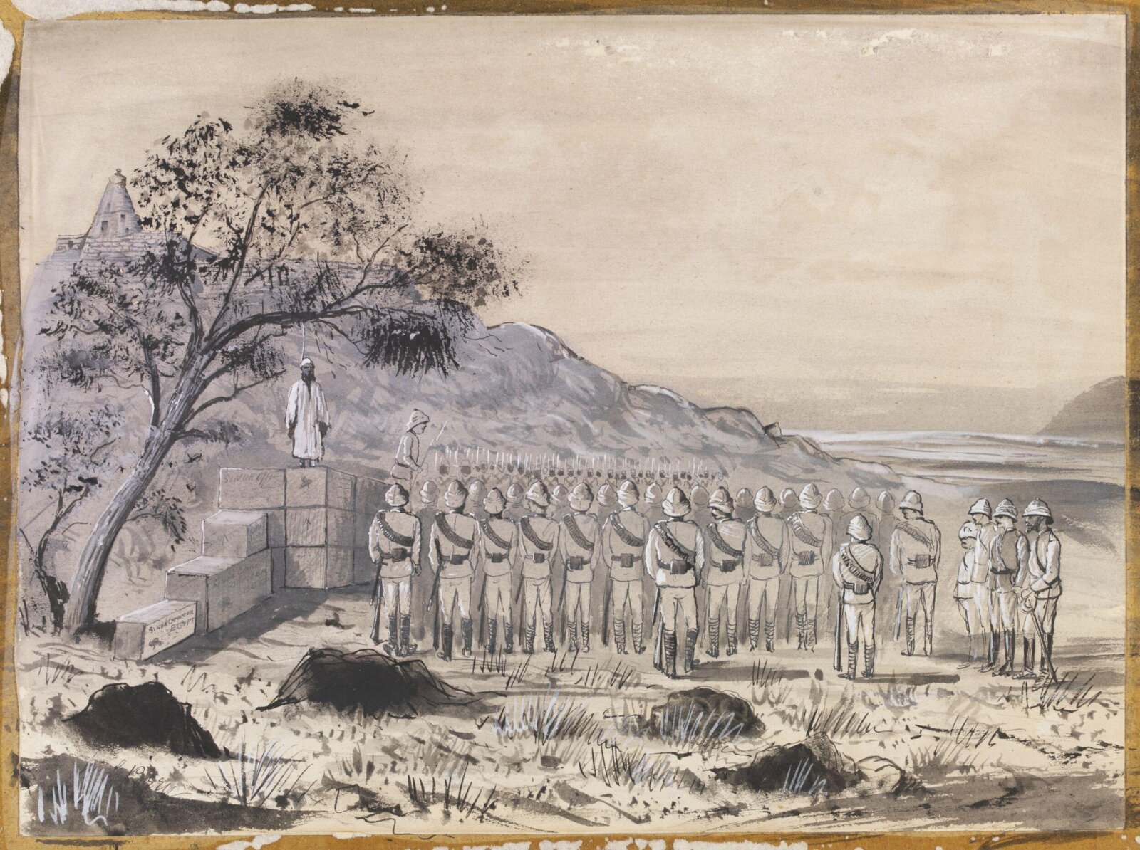 Execution at Abu Fatmeh. April 1885, William S. Perry, 1885