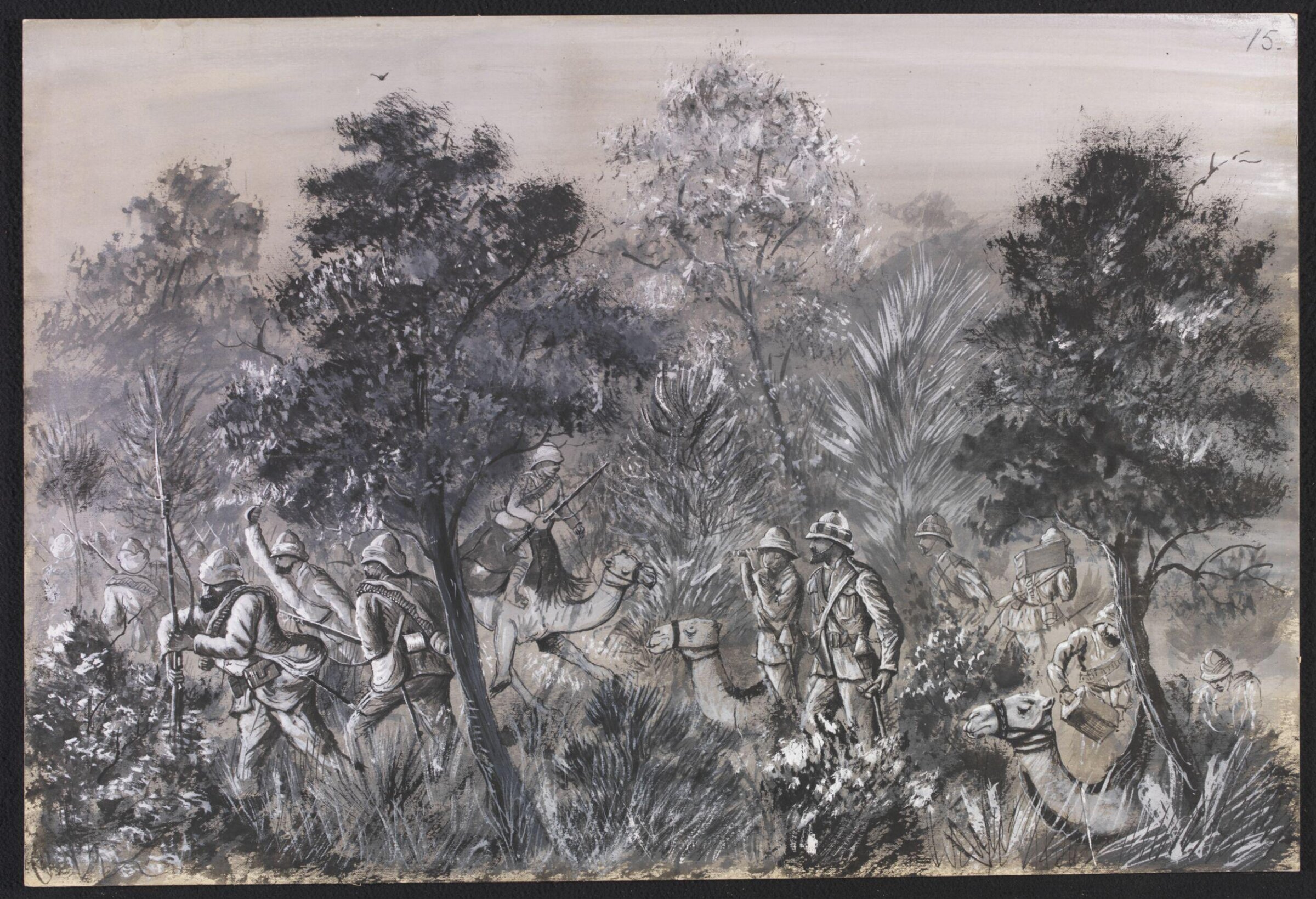 Attack on Convoy of Wounded under Col. Talbot.  Feb. 1885., William S. Perry, 1885