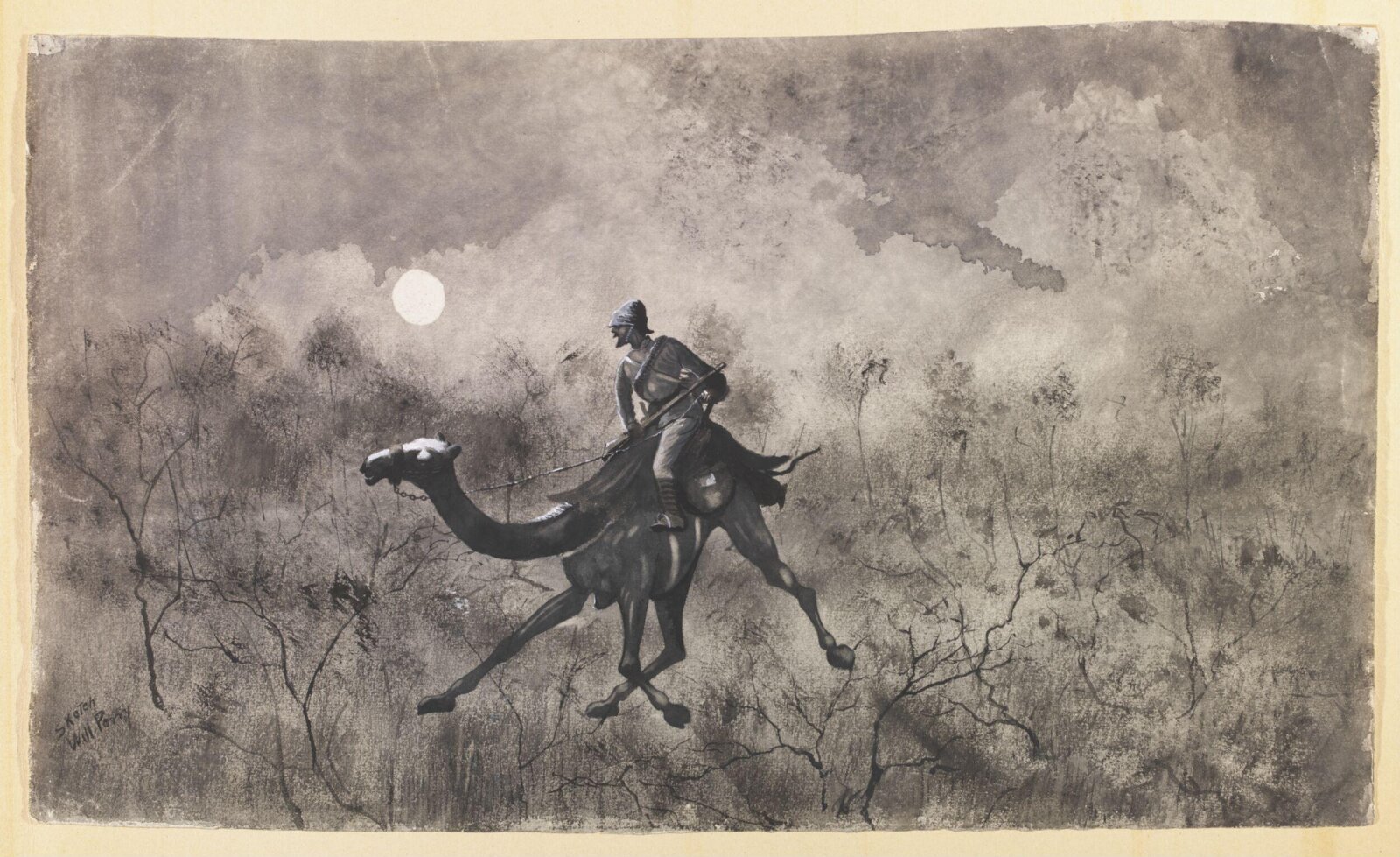 Trooper on A Camel, William S. Perry, 1885
