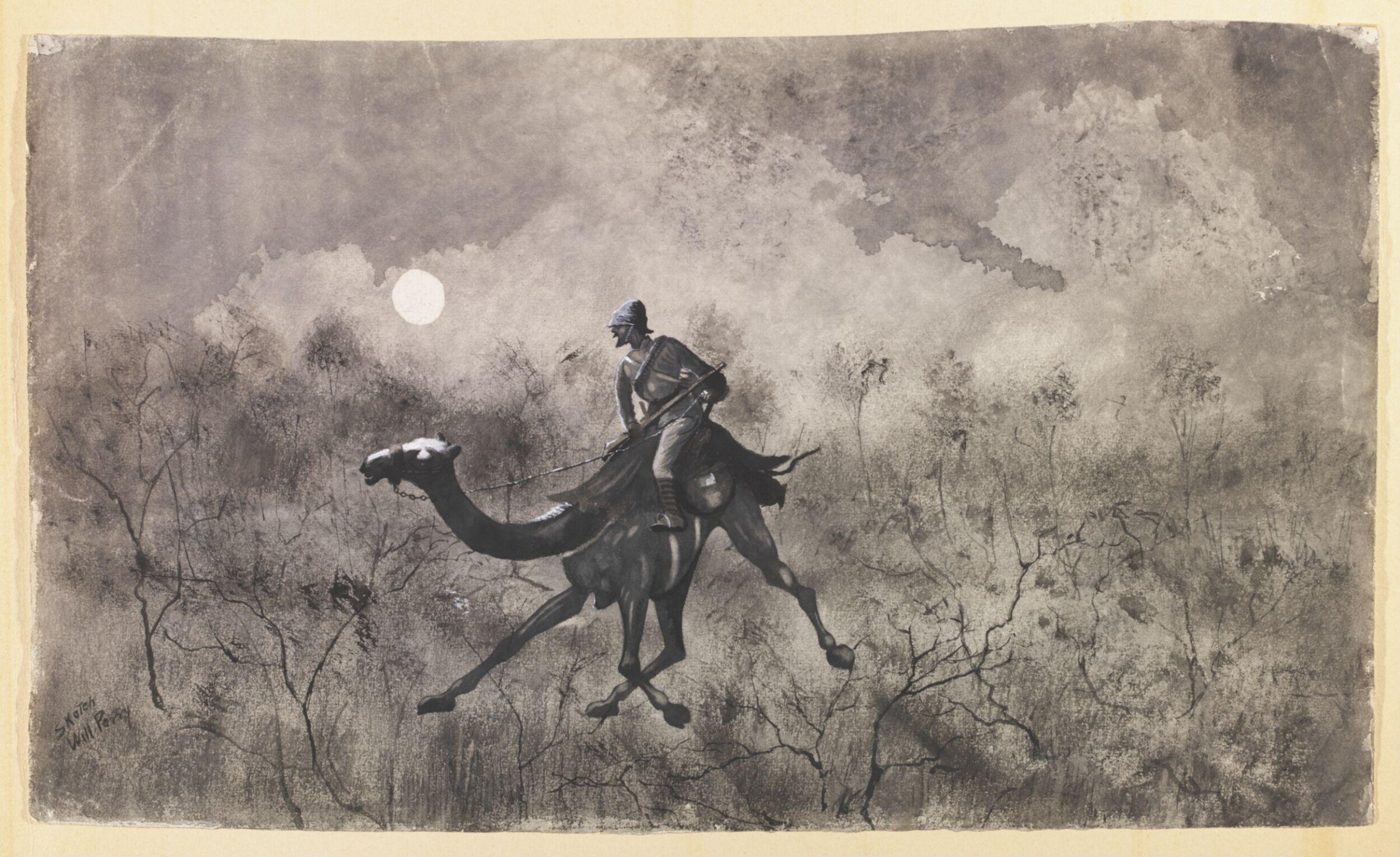 Trooper on A Camel, William S. Perry, 1885
