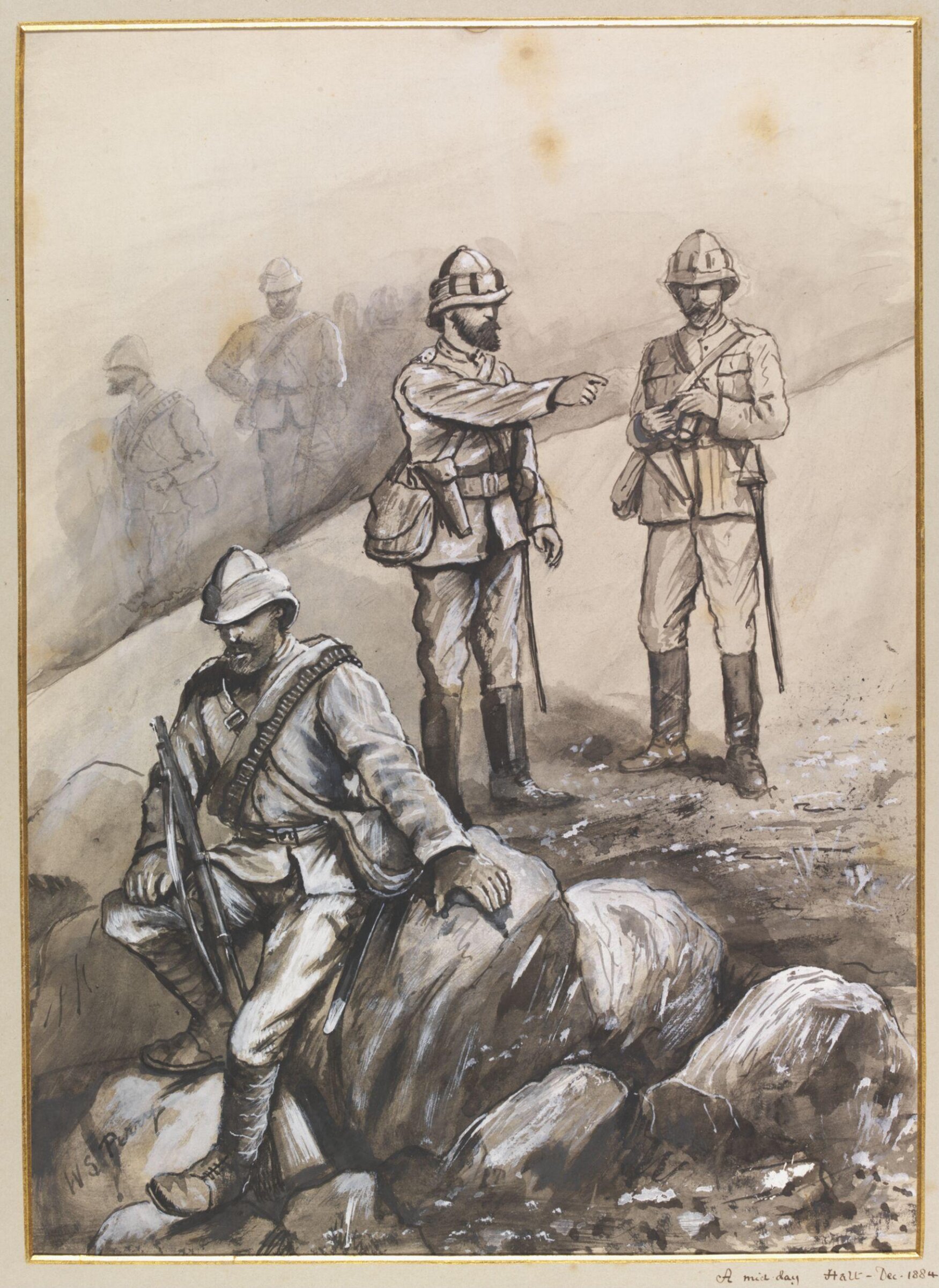 A mid-day Halt - Dec. 1884, William S. Perry, 1884