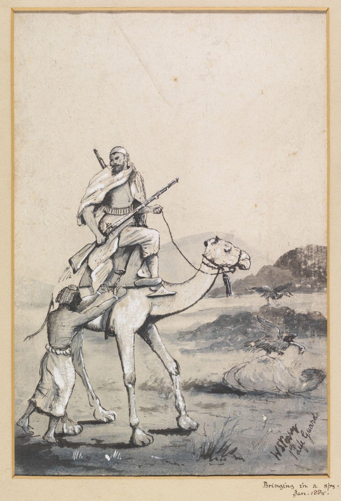 Bringing in a spy.  Jan. 1885, William S. Perry, 1885