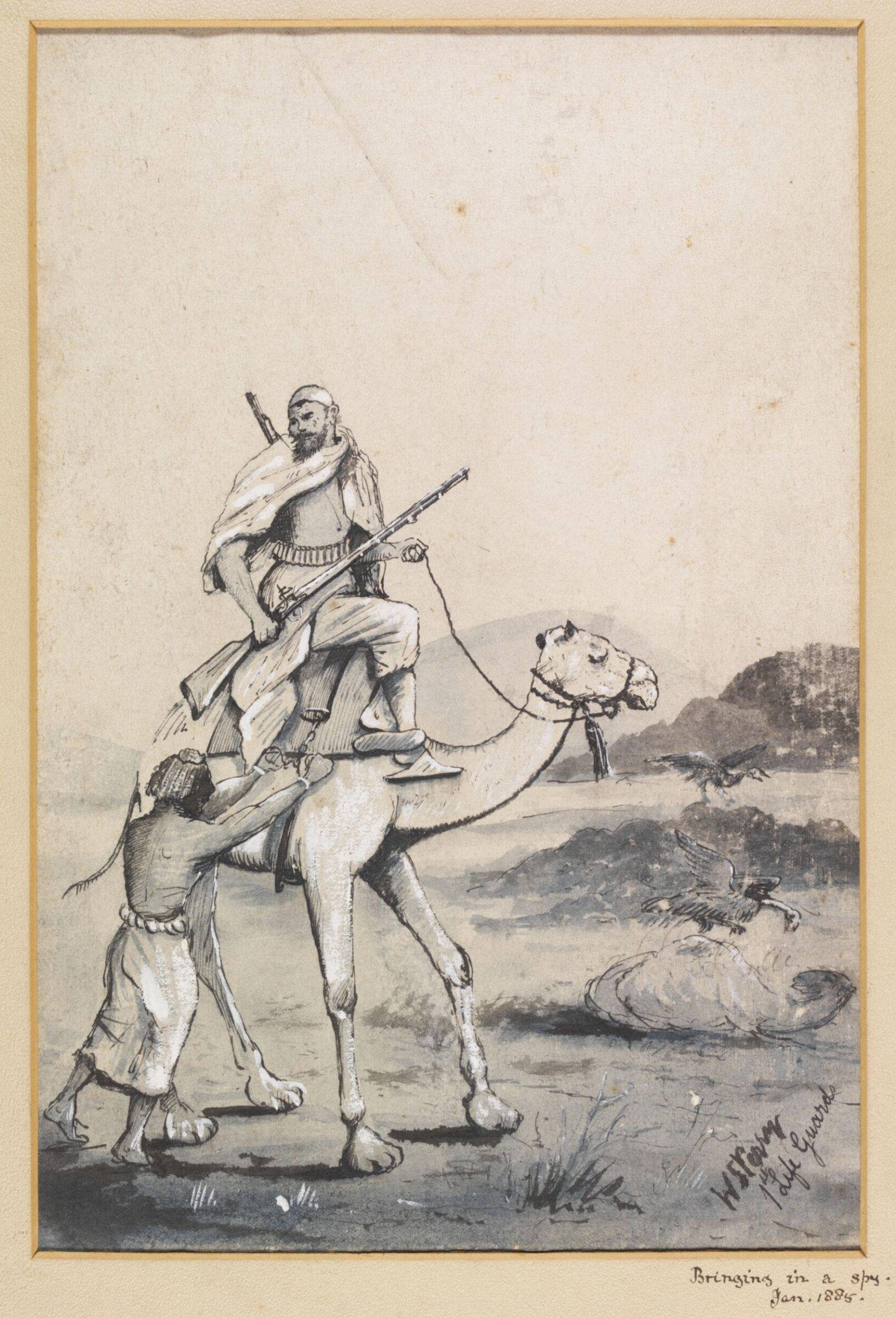 Bringing in a spy.  Jan. 1885, William S. Perry, 1885