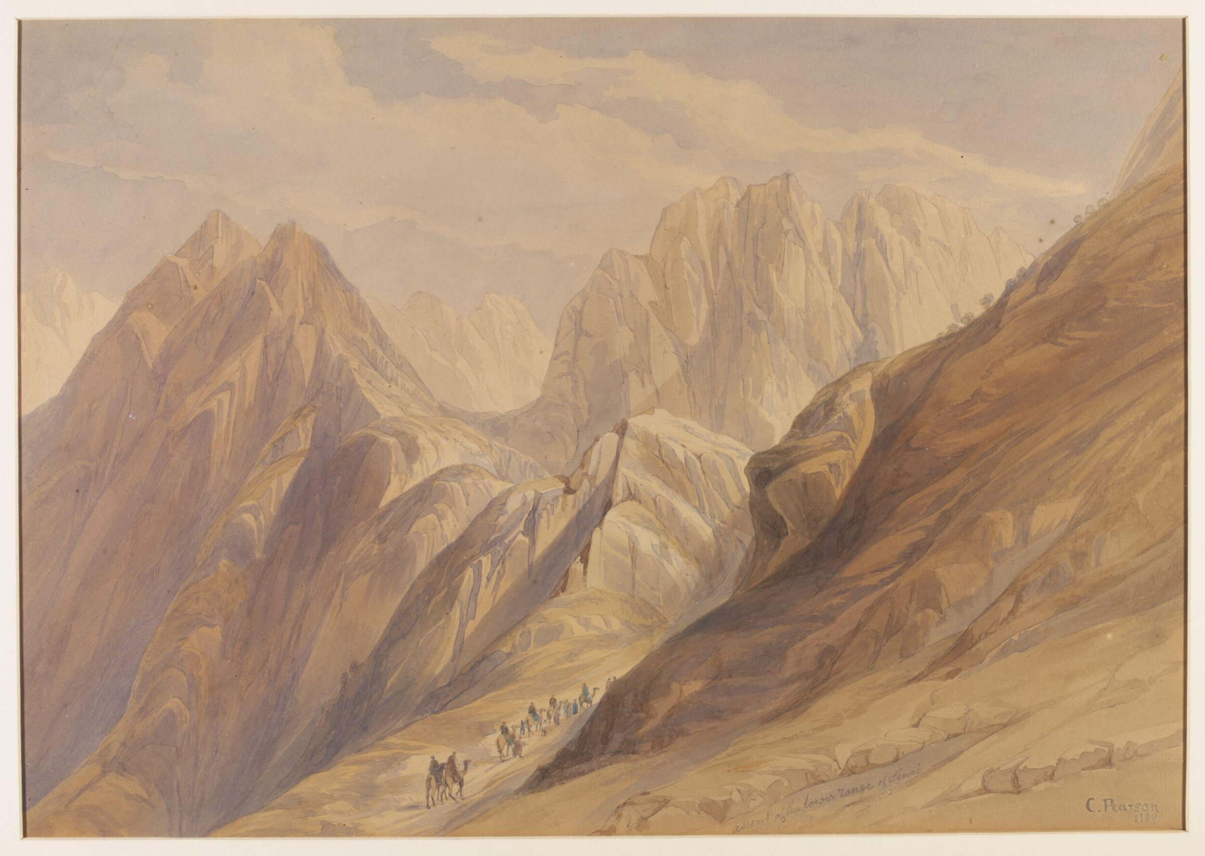 Ascent of the Lower Range of Sinai, Cornelius Pearson, after 1849