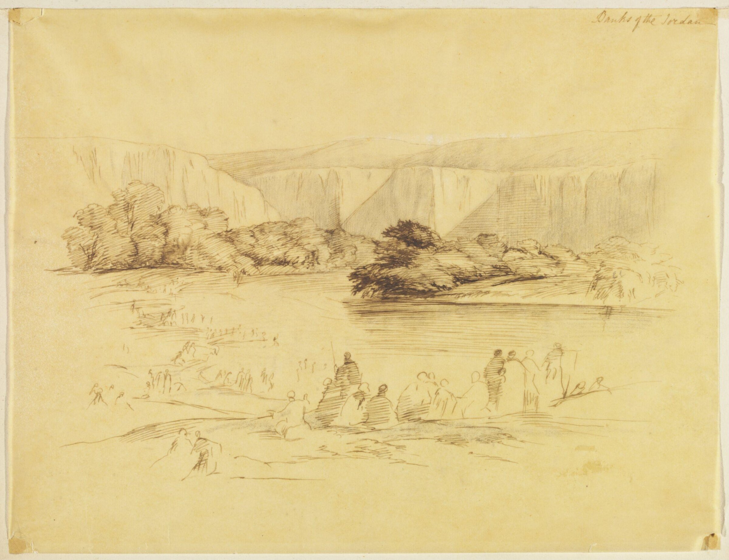 Banks of the Jordan, David Roberts, 1838