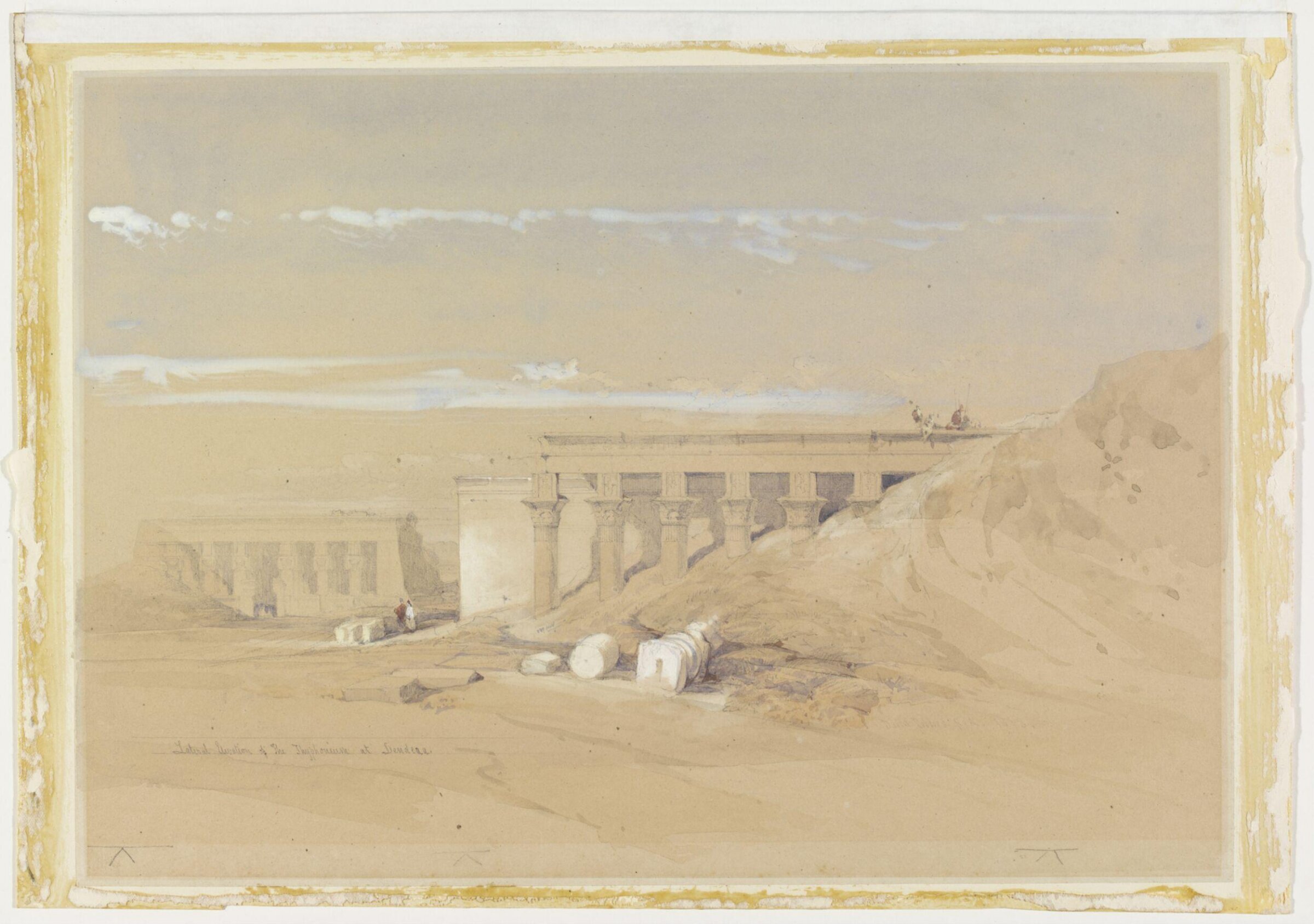 Lateral Elevation of the Typhonium at Dendera, Дэвид Робертс, 1848