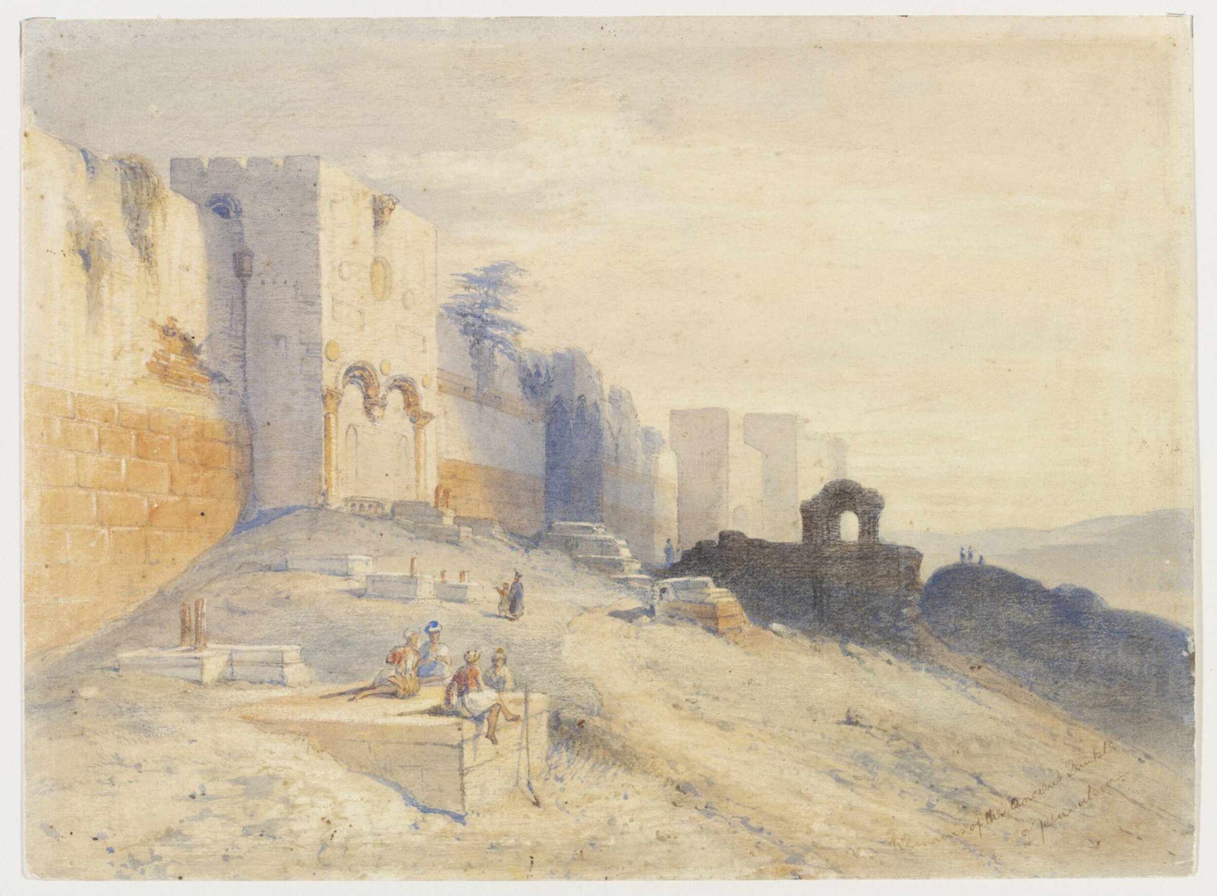 Remains of the Ancient Temple of Jerusalem, David Roberts
