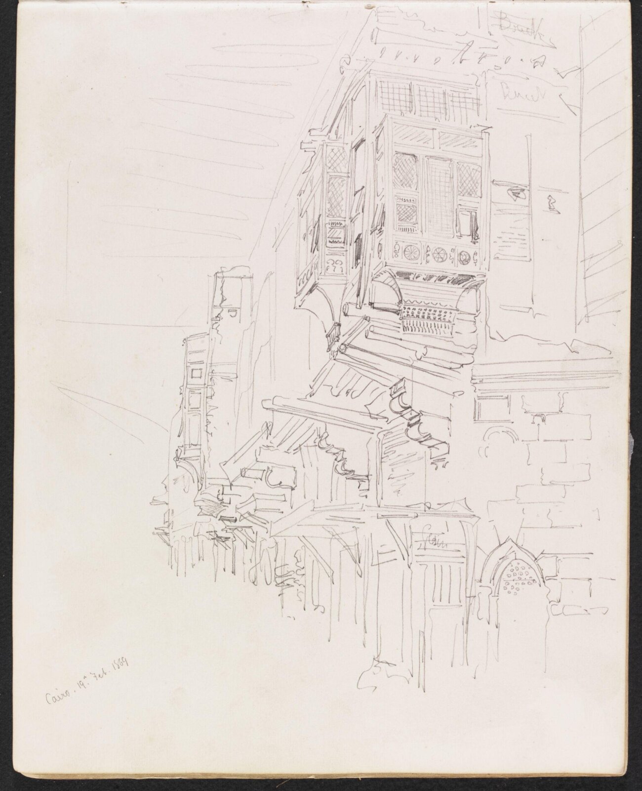 Houses in Cairo, William Simpson, 1869