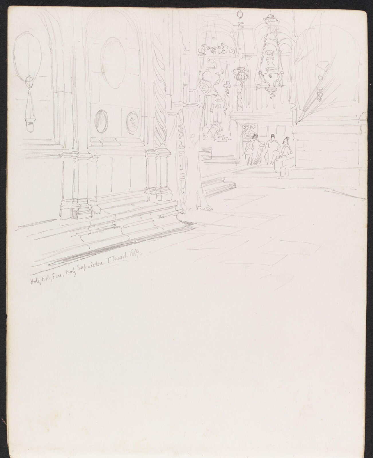 Holy, Holy Fire, Holy Sepulchre, William Simpson, 1869