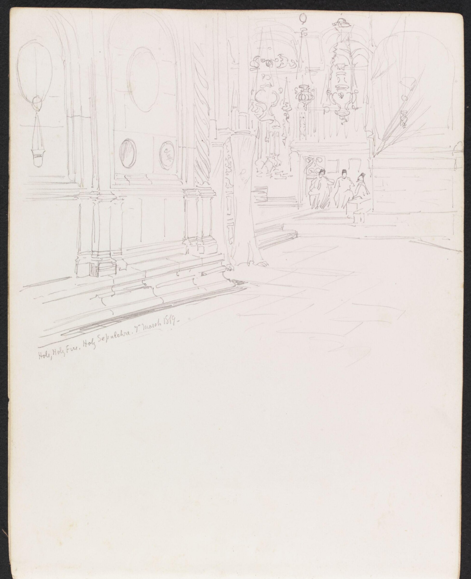 Holy, Holy Fire, Holy Sepulchre, William Simpson, 1869