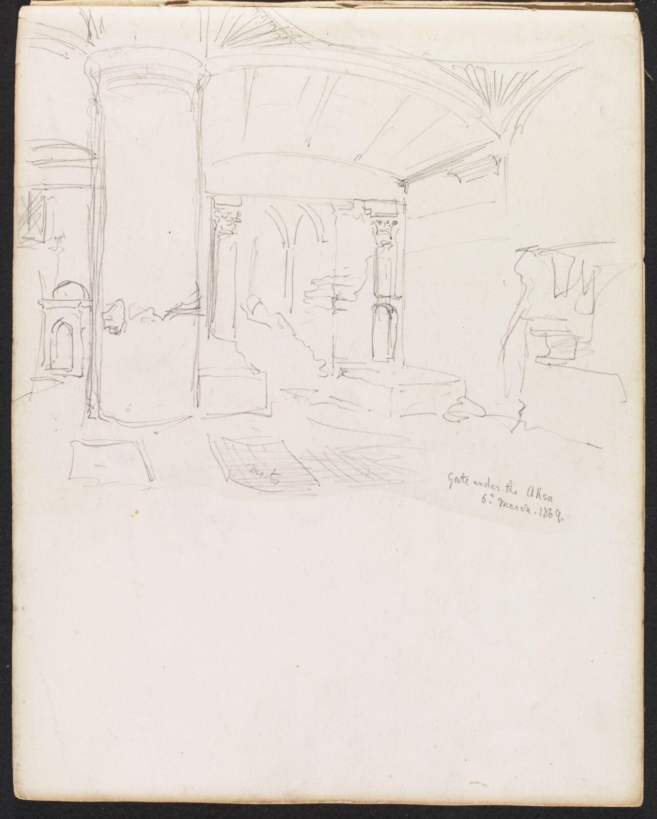 Gate under the Aksa, William Simpson, 1869