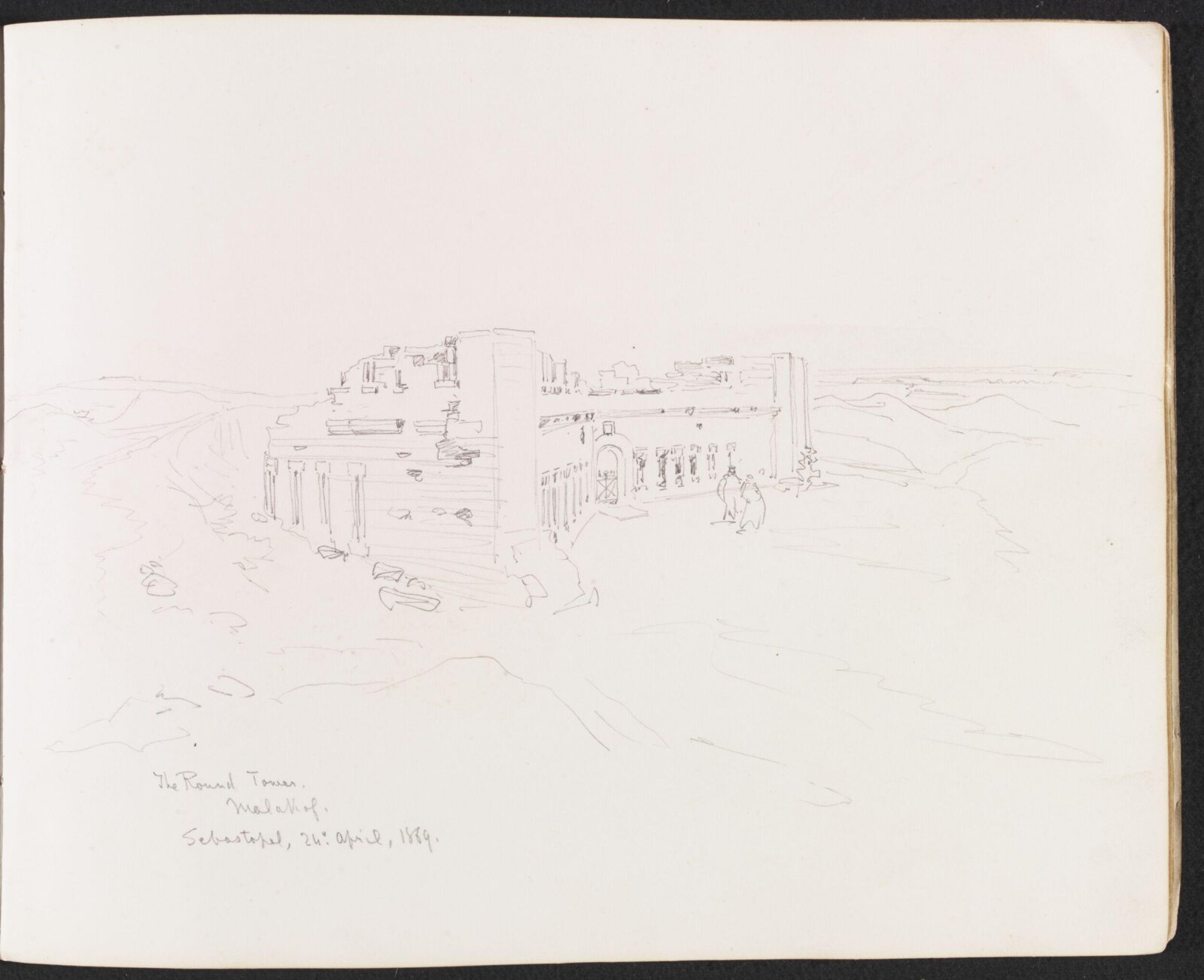 The Round Tower, William Simpson, 1869