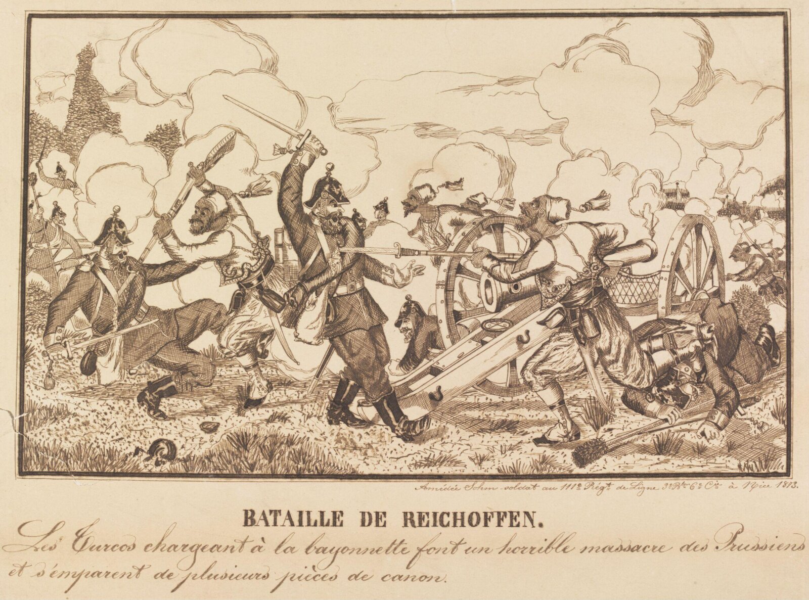 Bataille de Reichoffen, Amédée Sohm, 1873