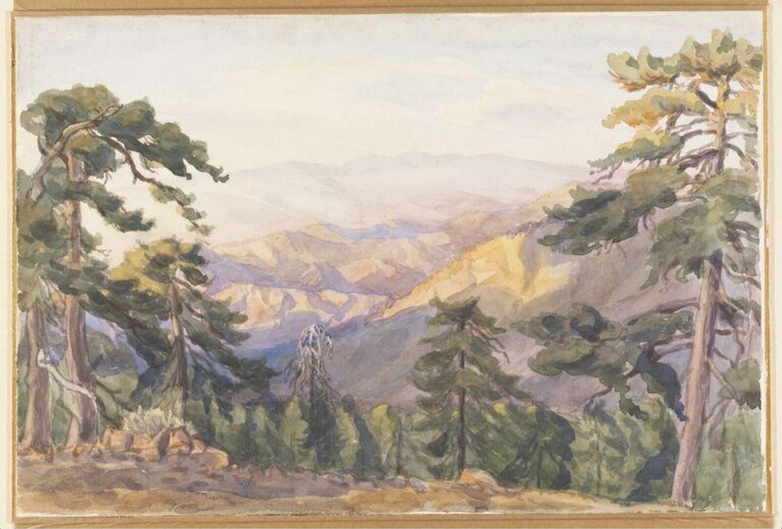 Sunset glow - Troodos, Cyprus, William A. Stewart, early 20th century