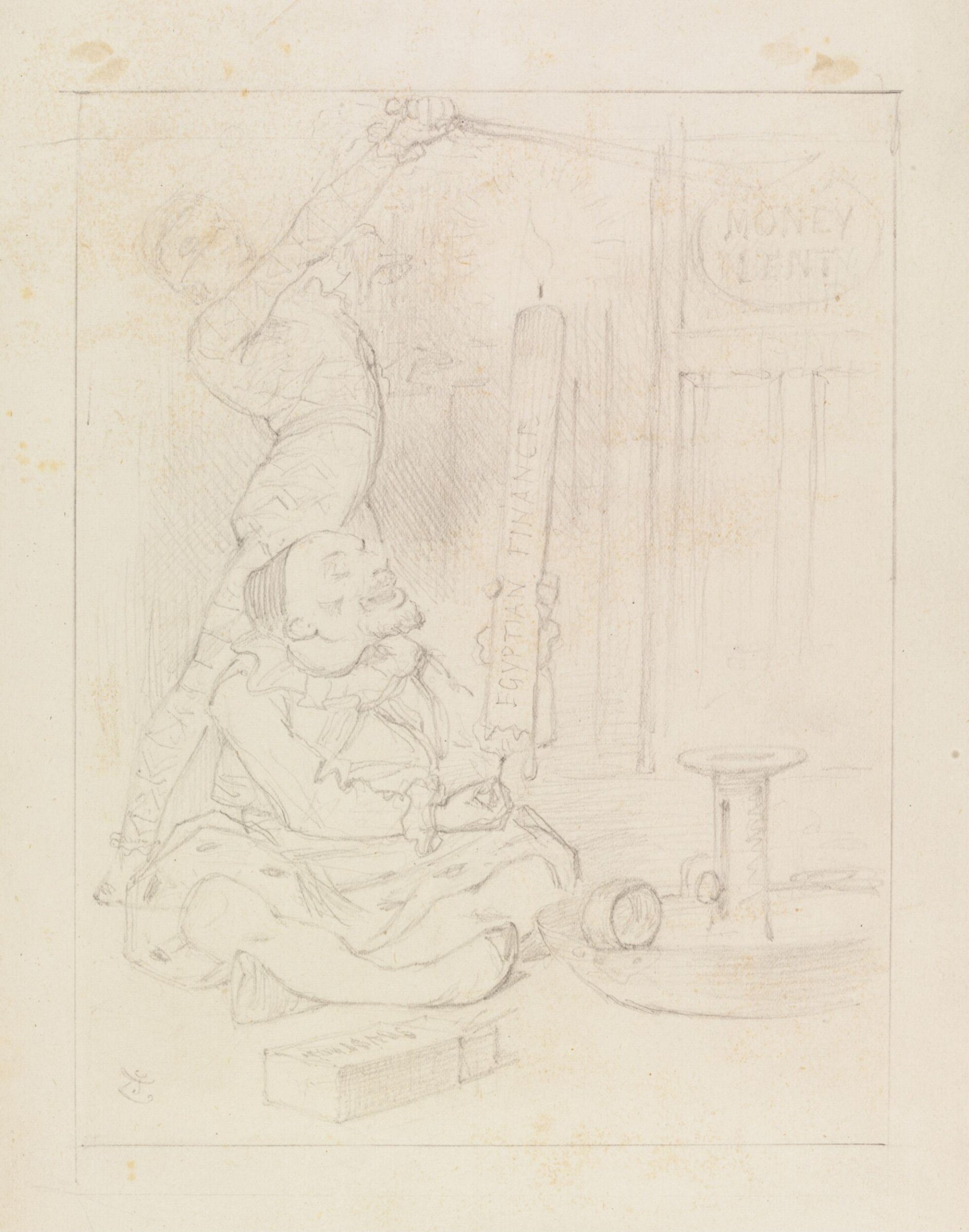 Harlequin Goschen; Or The Crafty Khedive And The Collapsing Candle, John Tenniel, 1876