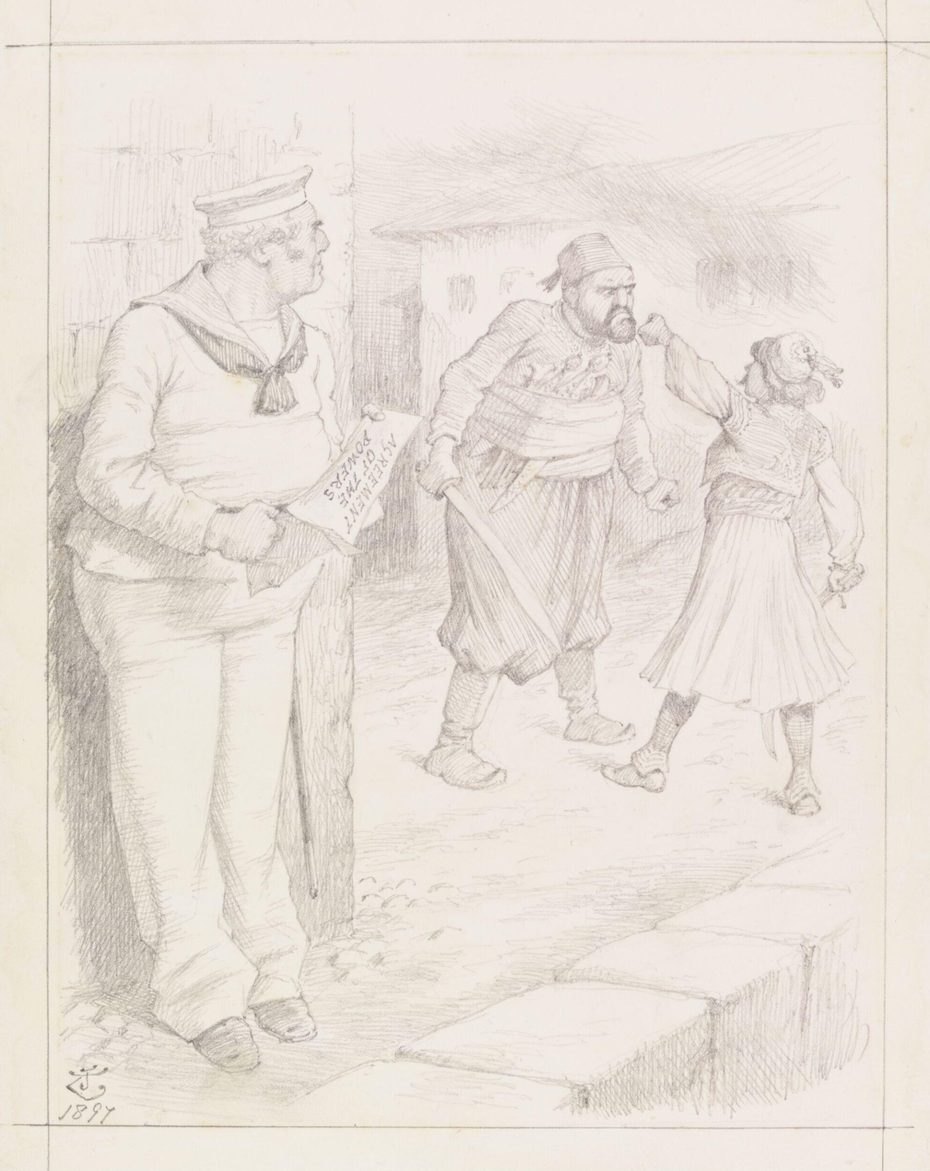 Against The Grain, John Tenniel, 1897