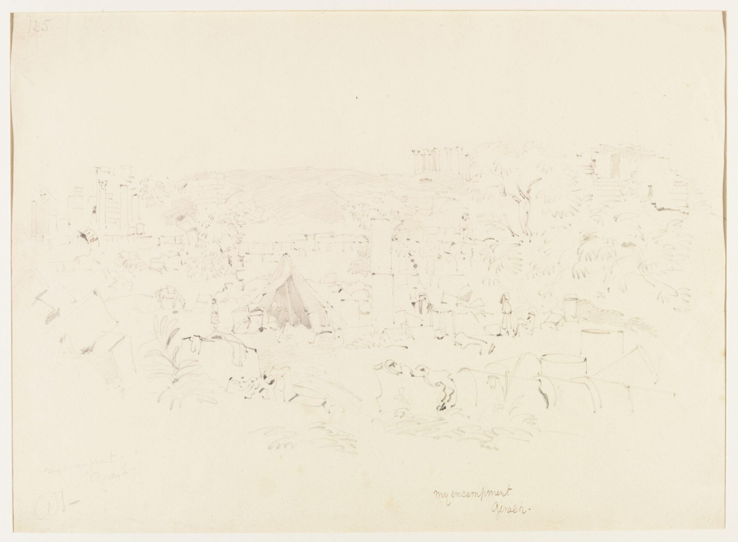 my encampment. Gerash -, William J. Tipping, 1842