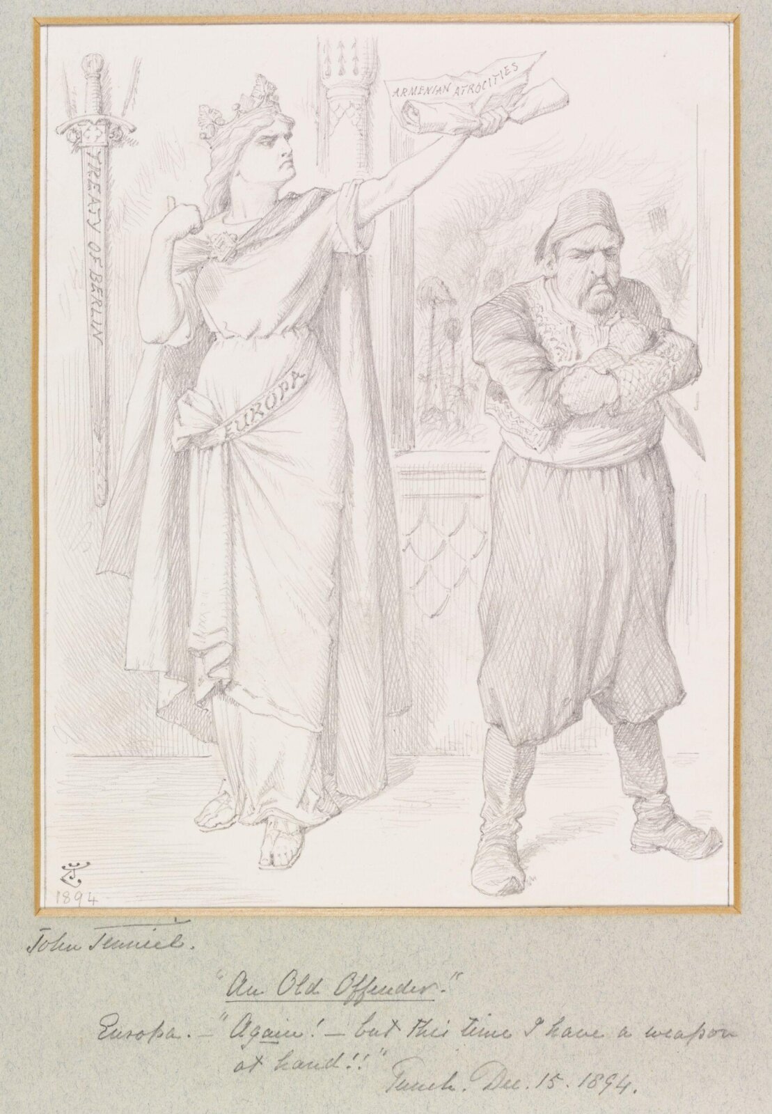An Old Offender, John Tenniel, 1894