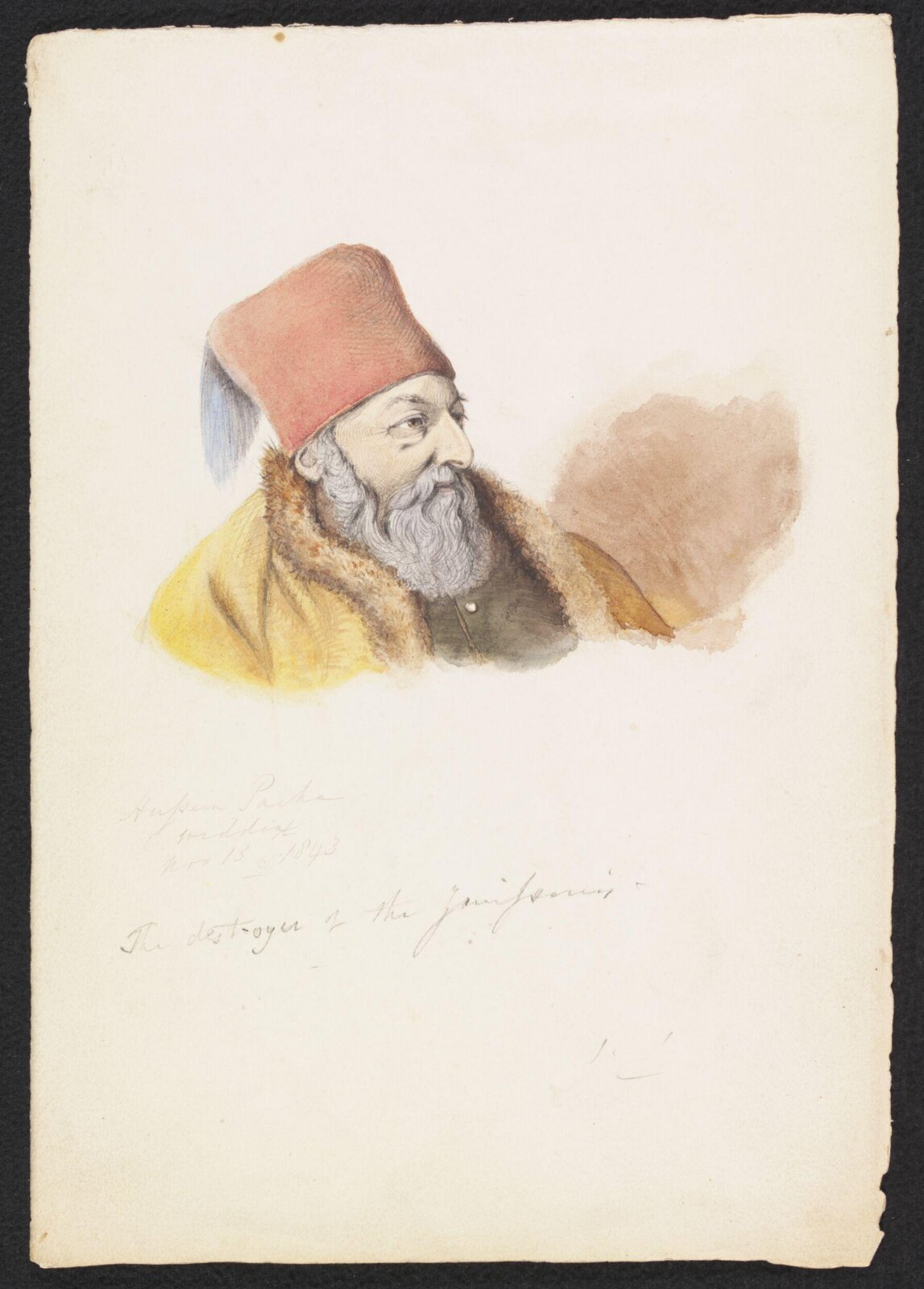 Hussein Pasha, Godfrey Thomas Vigne, 1843