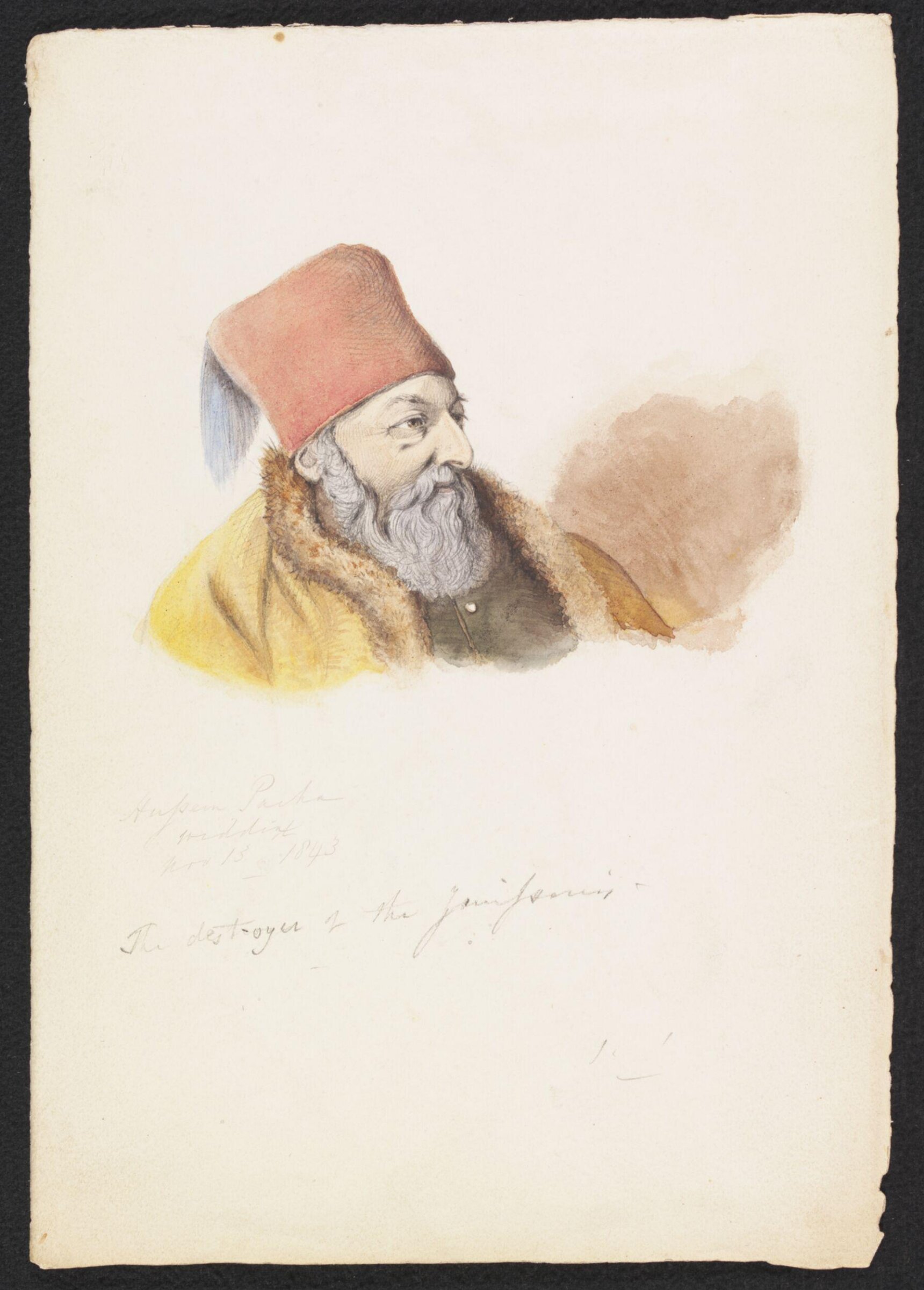 Hussein Pasha, Godfrey Thomas Vigne, 1843