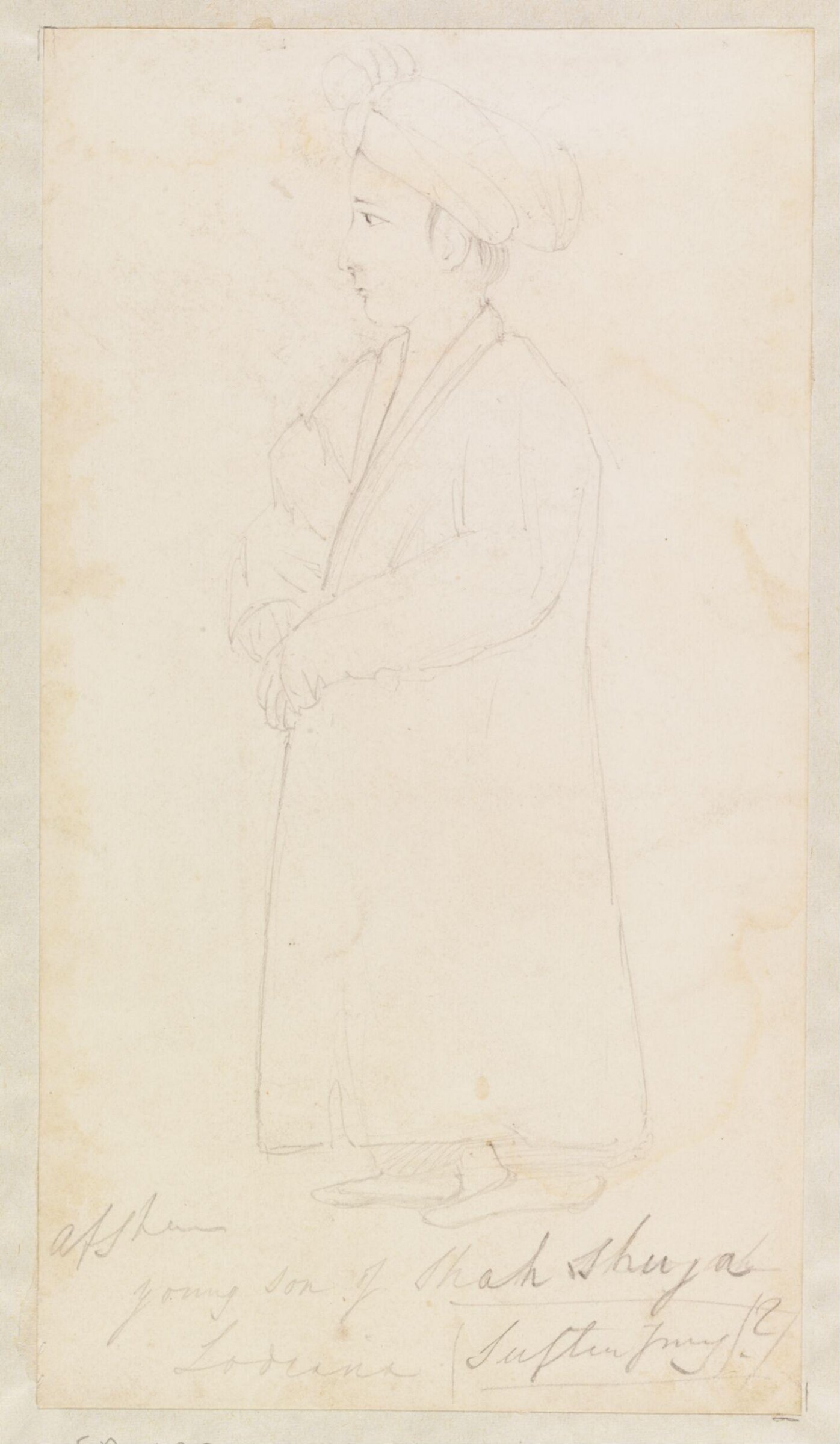 Young son of Shah Shuja Lodiana, Godfrey Thomas Vigne, 1835
