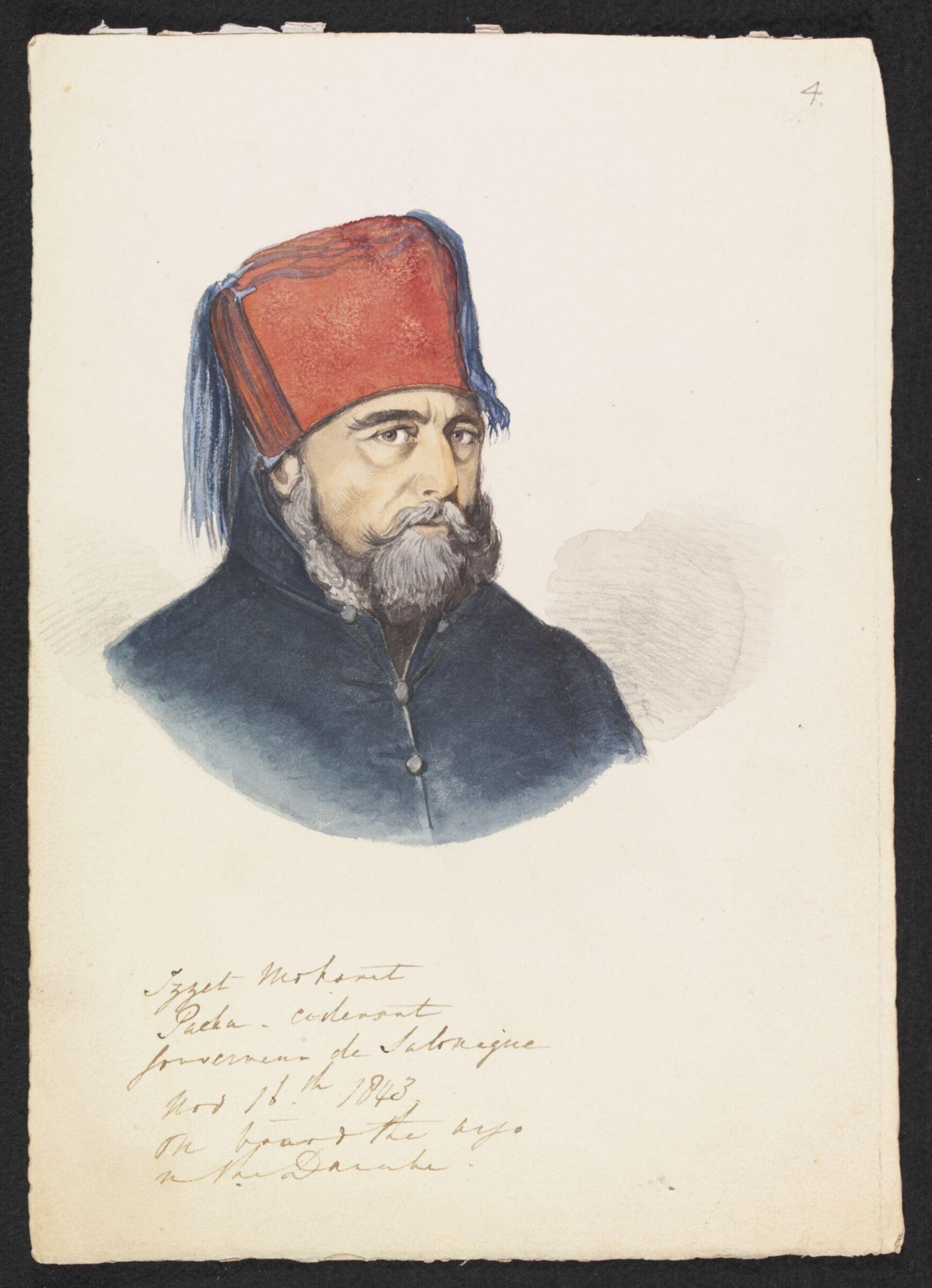 Izzet Mohamet Pasha - ci-devant Gouverneur de Salonique, Godfrey Thomas Vigne, 1843