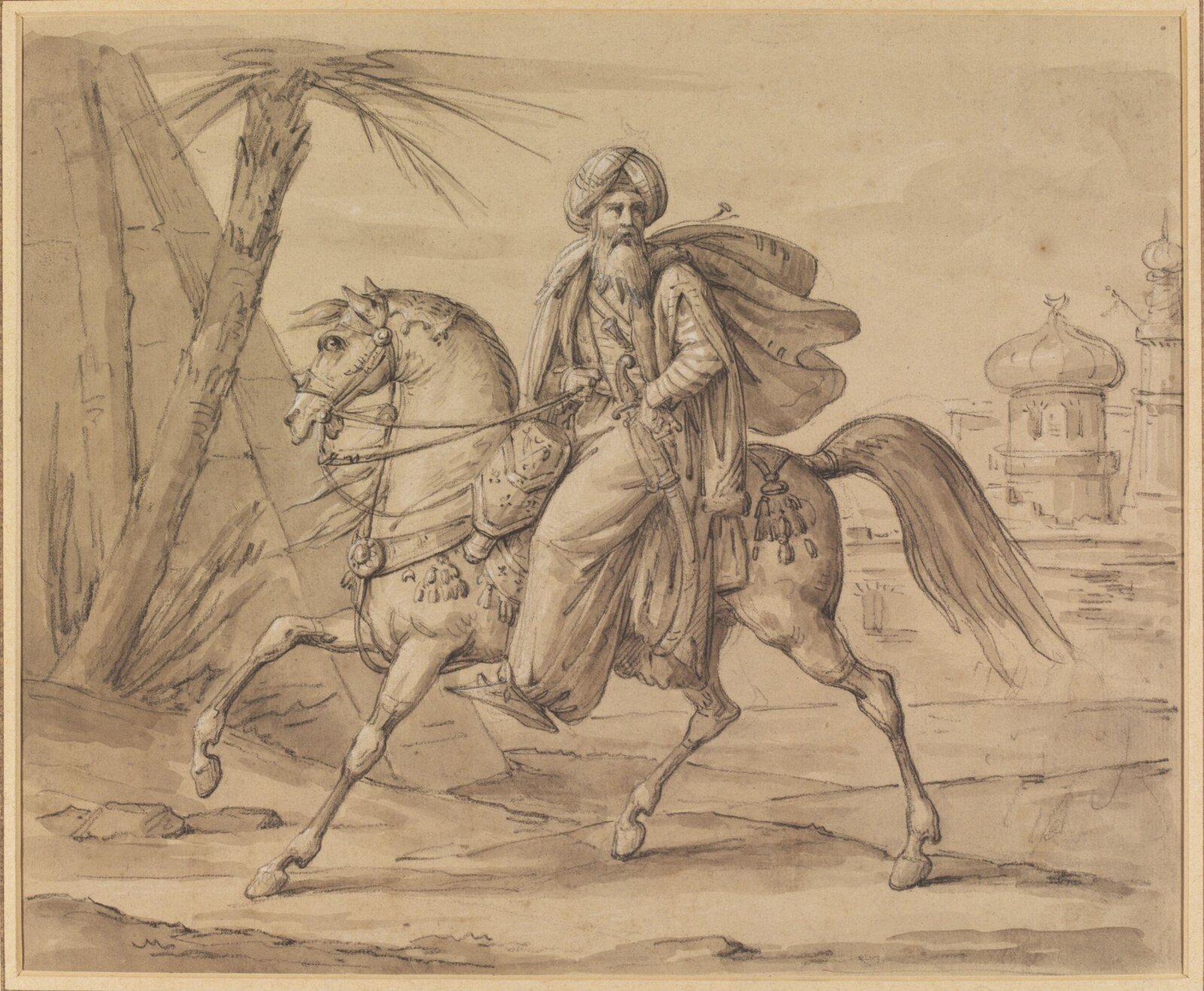 Mamluk on Horseback, Carle Vernet, ca. 1825