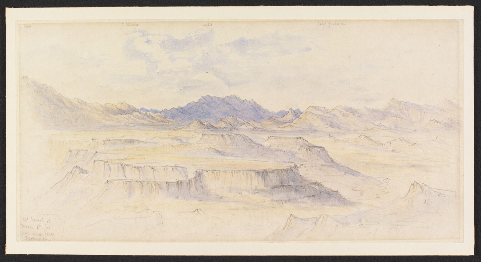 The Sinai Mountains, William Simpson, 1871
