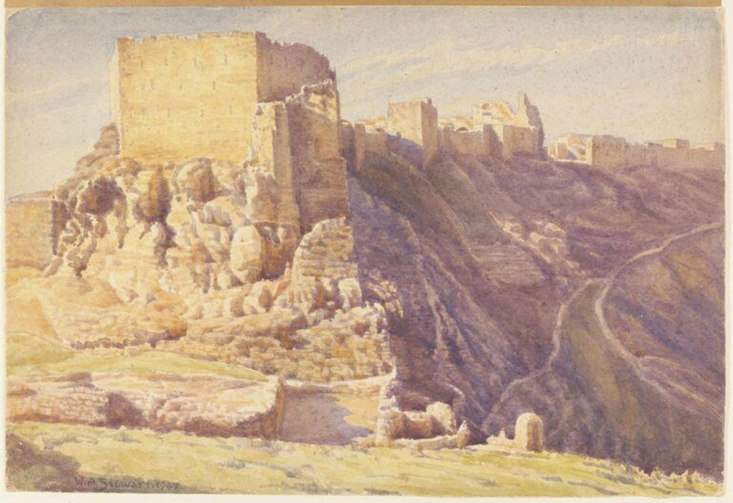 Castle of El Karak Trans Jordan, William A. Stewart, 1947