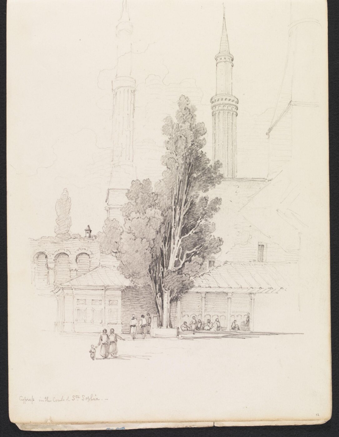 Unknown, Cypress in the Court of Ste. Sophia