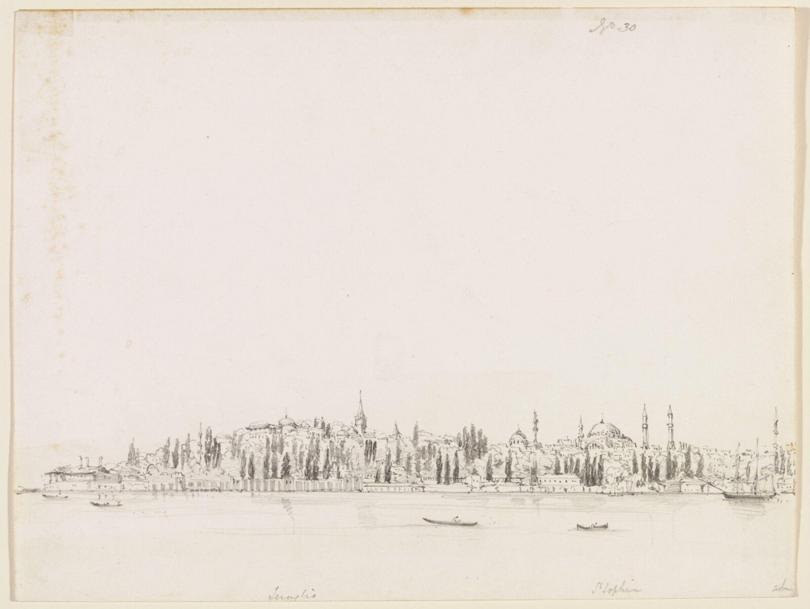 Seraglio St Sophia, George Scharf, 1844