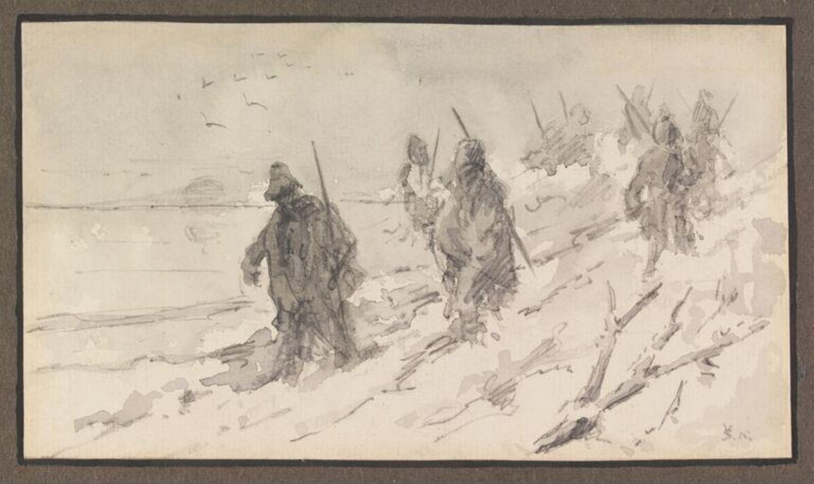 A Forced March in Serbia, 1915