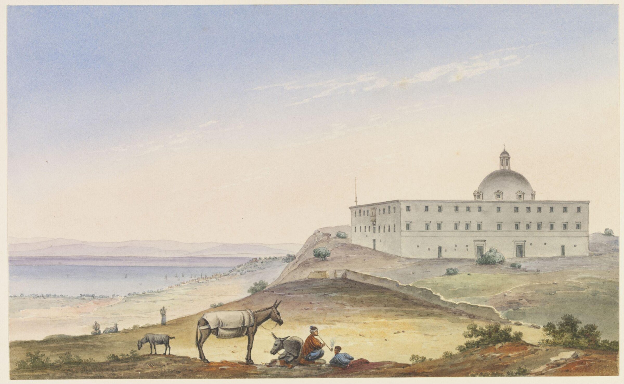 Convent on Mount Carmel, Antonio or Anton Schranz, 1837