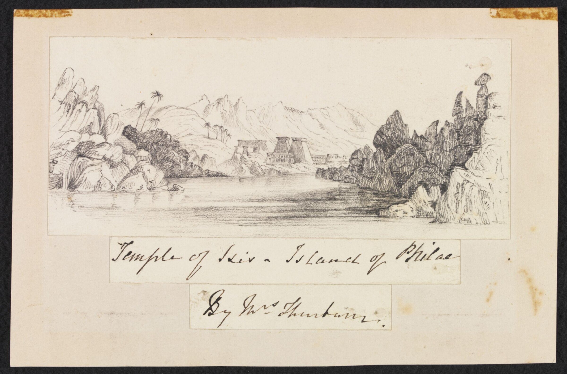 Temple of Isis - Island of Philae, Thurburn, ca. 1839