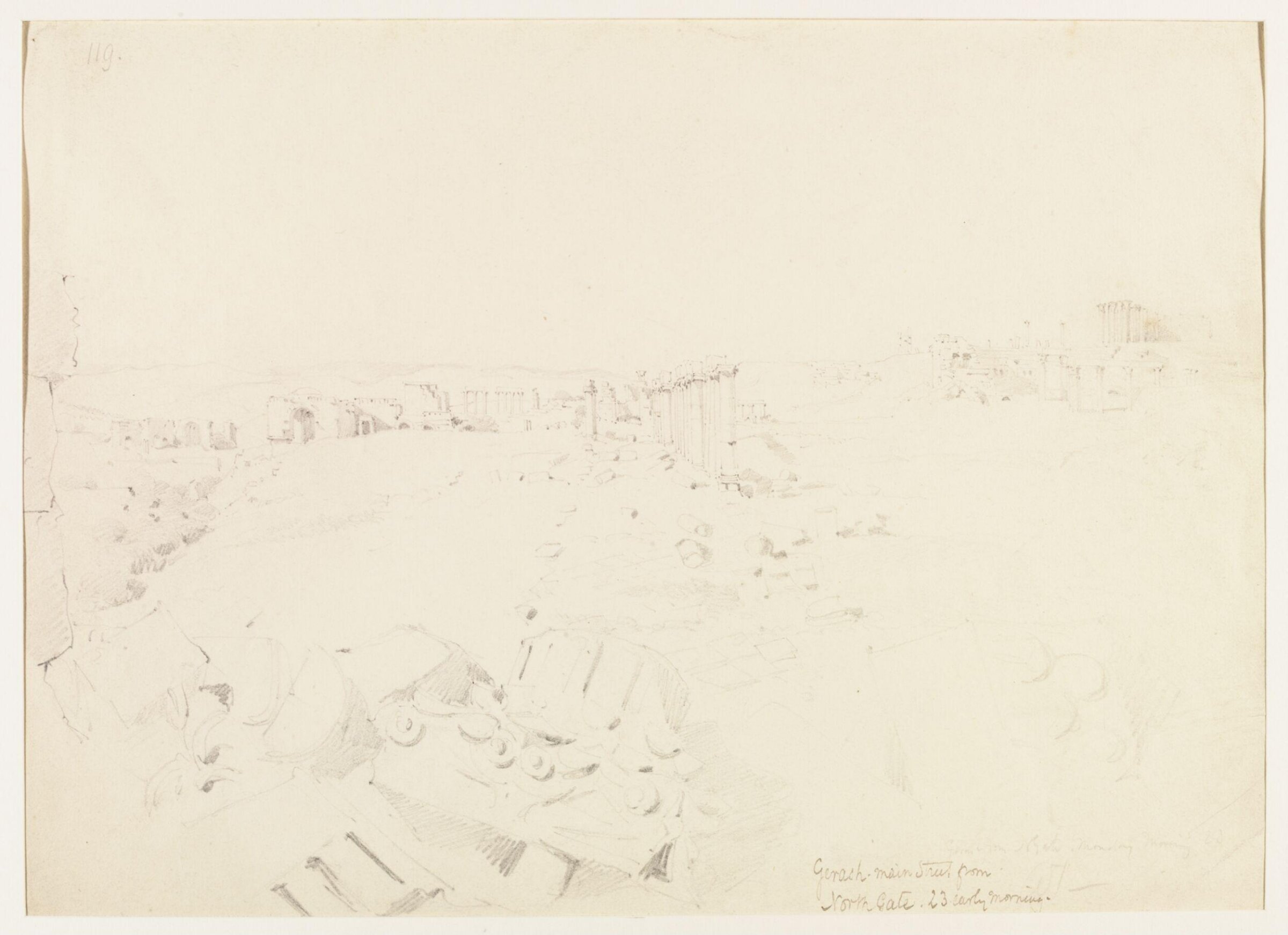 Gerash from N Gate, William J. Tipping, 1842