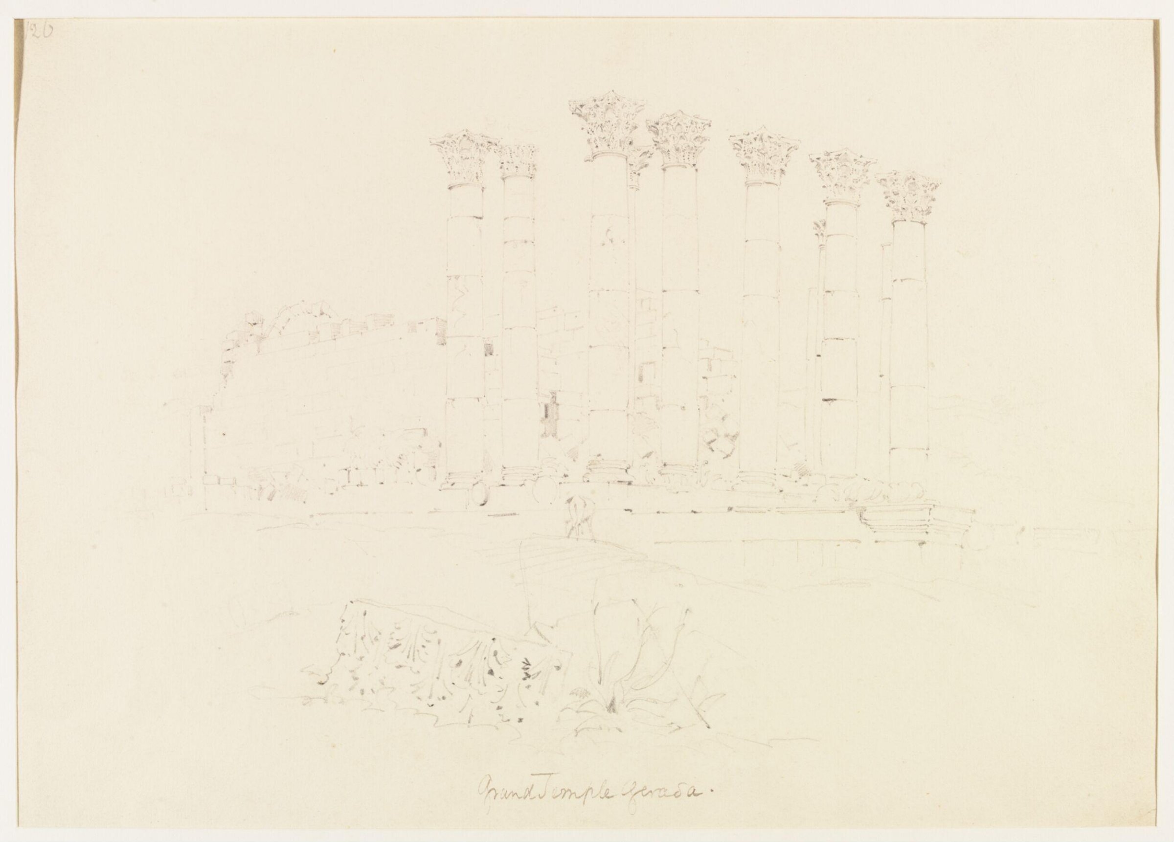 Grand Temple Gerasa, William J. Tipping, 1842