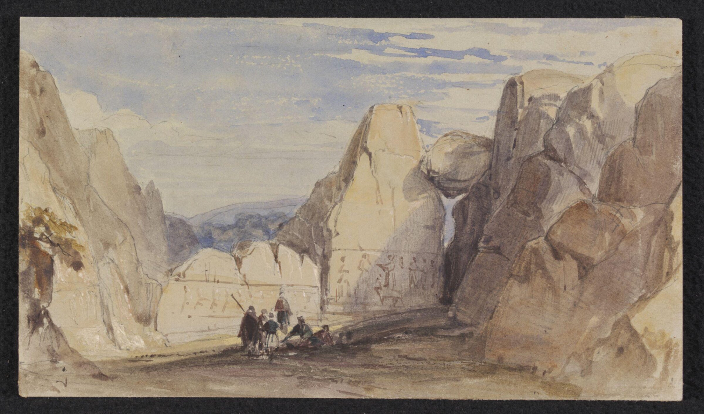 The Hittite rock sanctuary of Yazilikaya, Isidore Justin Severin Taylor, ca. 1830