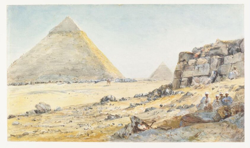 Tombeau de Lipsius.  Pyramide. Chefren. 1880-1890 (1880-1890) by Pierre Tetar van Elven
