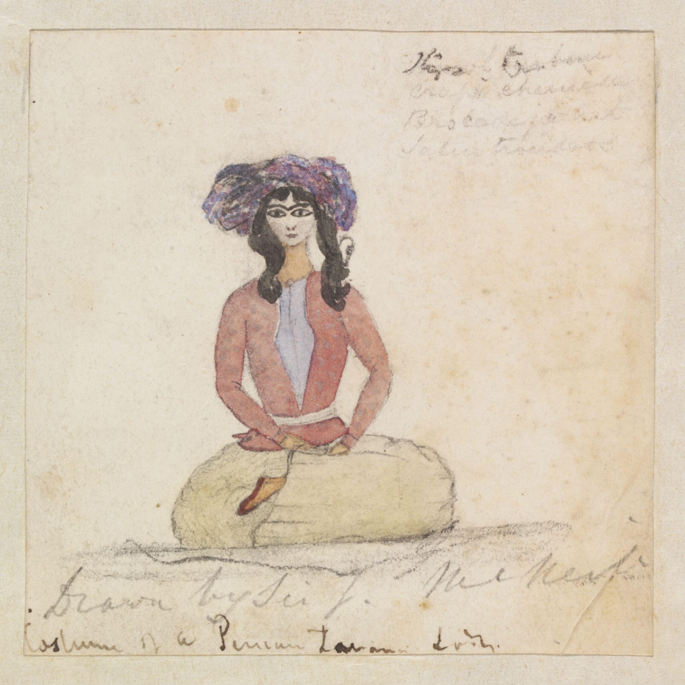 Costume of a Persian Harem Lady, John McNeill, 1833