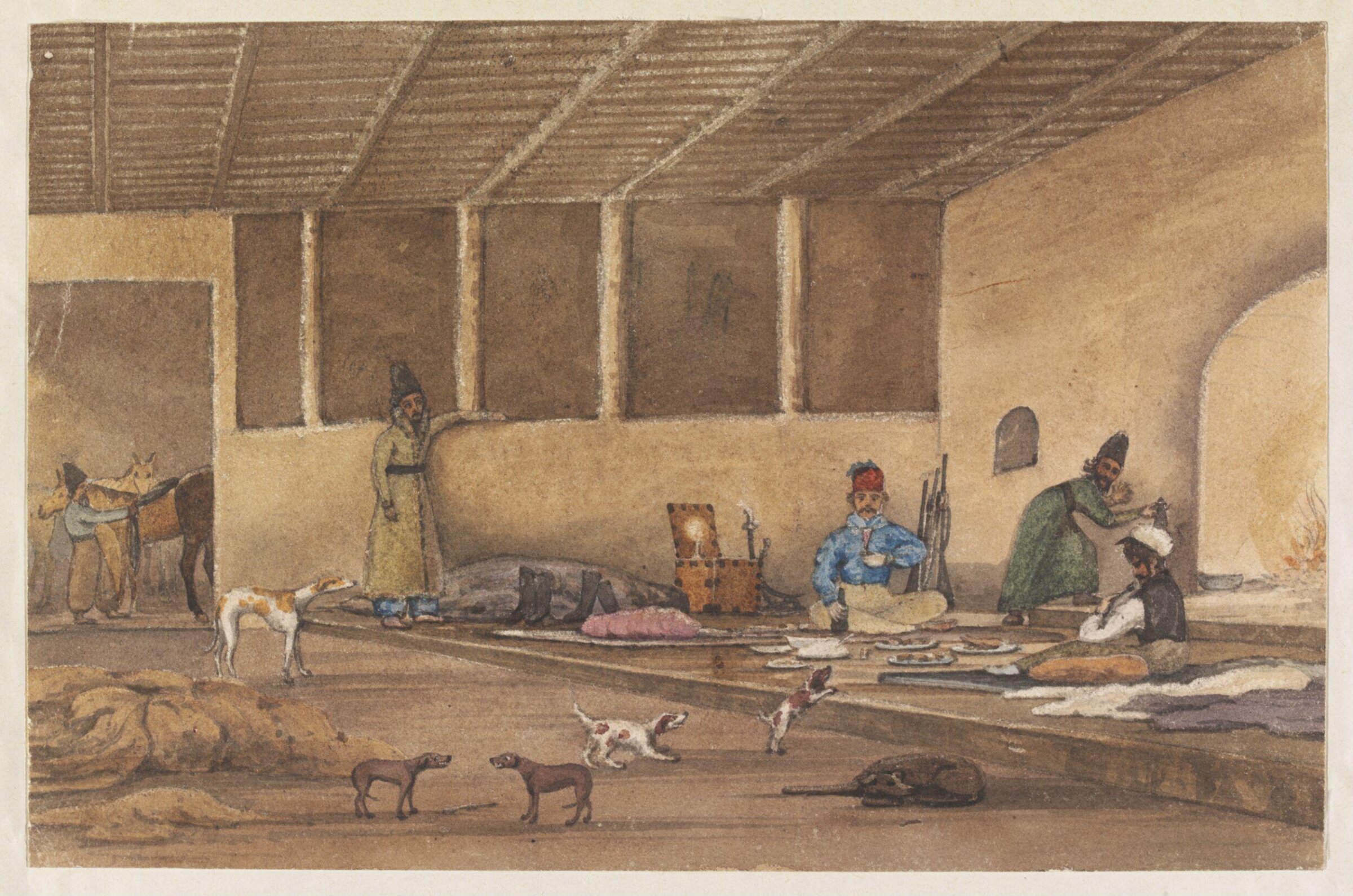 Bivouack Between Erzeroom and Tehran, Godfrey Thomas Vigne, 1833