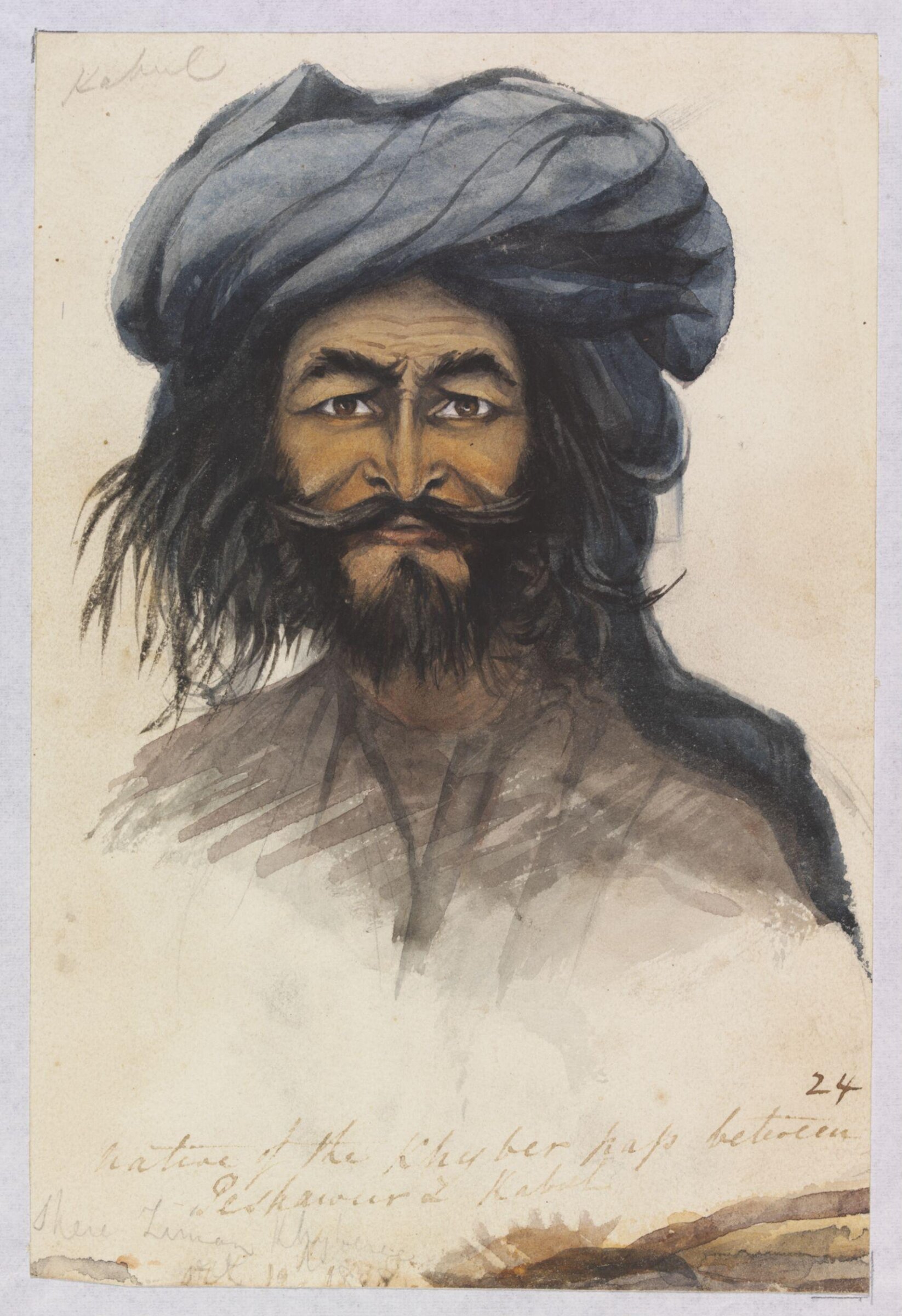 Native of the Khyber pass between Peshawour & Kabul, Godfrey Thomas Vigne, 1836