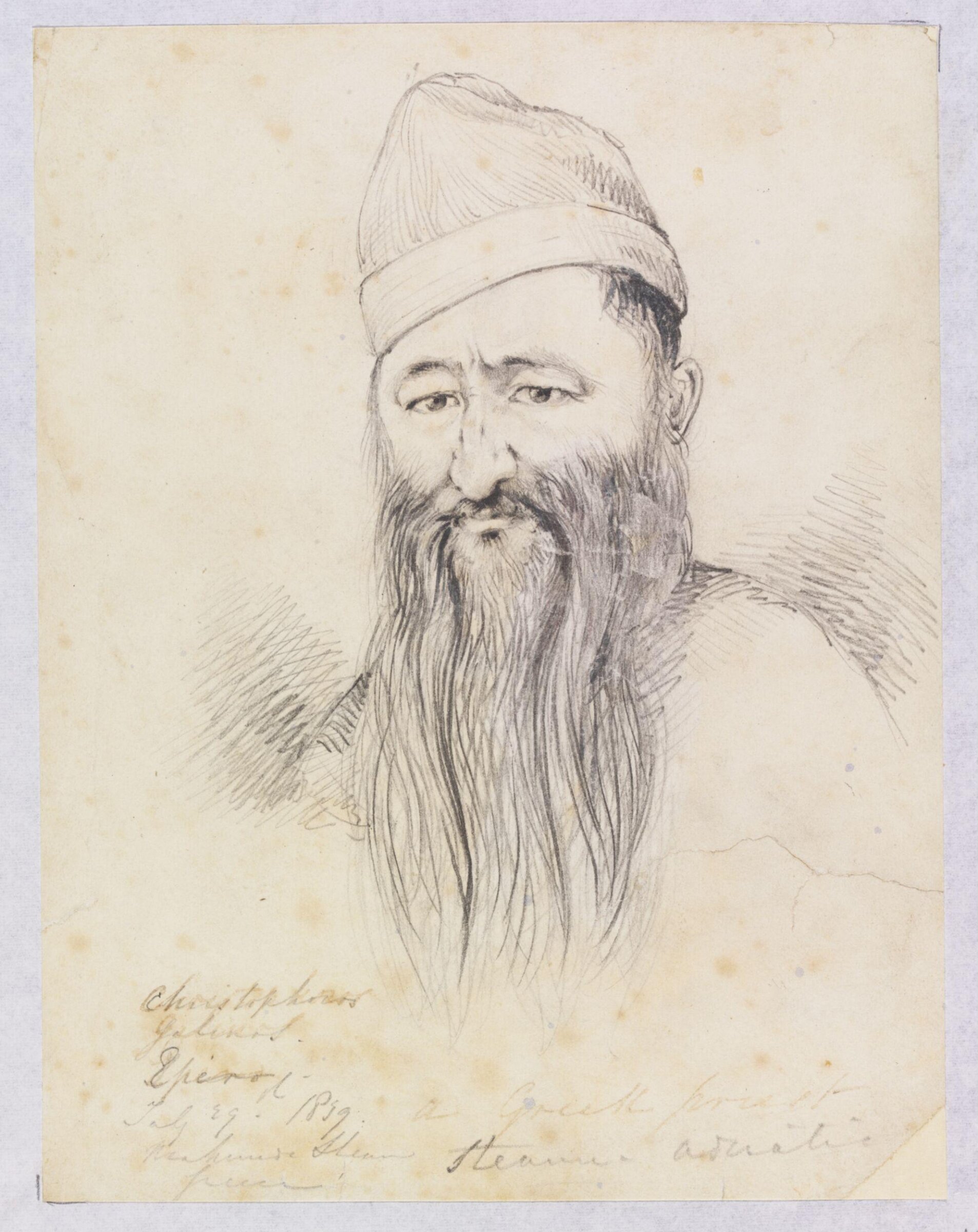 Christophoros Galinos. a Greek priest, Godfrey Thomas Vigne, 1839
