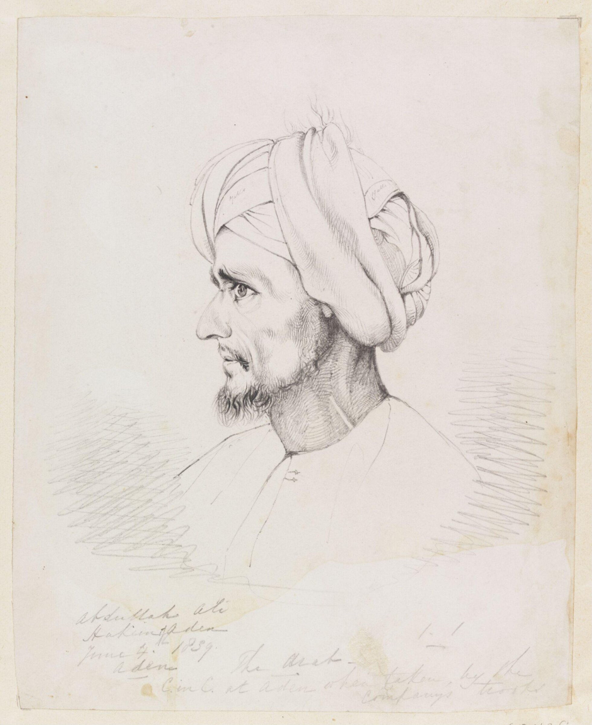 Abdullah Ali Hakim of Aden, Godfrey Thomas Vigne, 1839